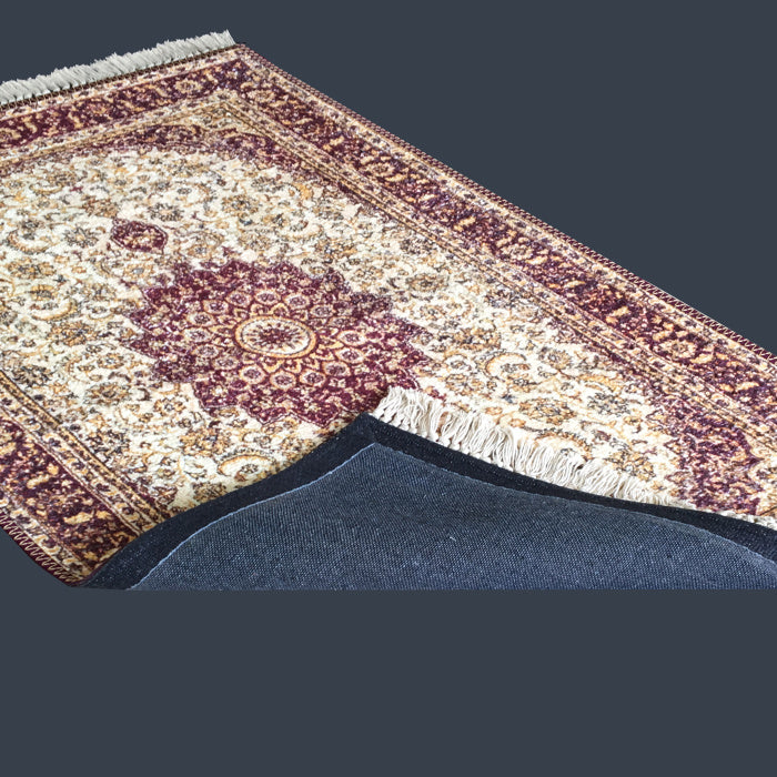 Silk Carpet Persian Design Collection Purple – Living Room Rug – 3×5 Feet (90 x 150 cms)-Avioni