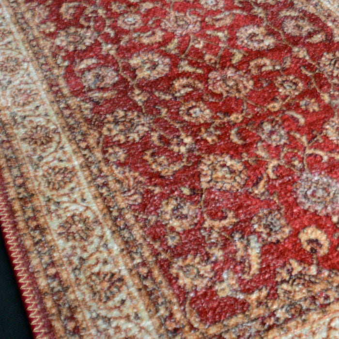 Silk Carpet Persian Design Collection Red – Living Room Rug – 3×5 Feet (90 x 150 cms)-Avioni