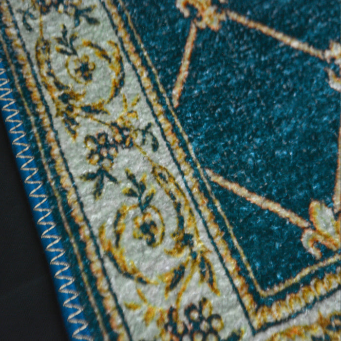 Silk Carpet Persian Design Collection Teal – Living Room Rug – 3×5 Feet (90 x 150 cms)-Avioni