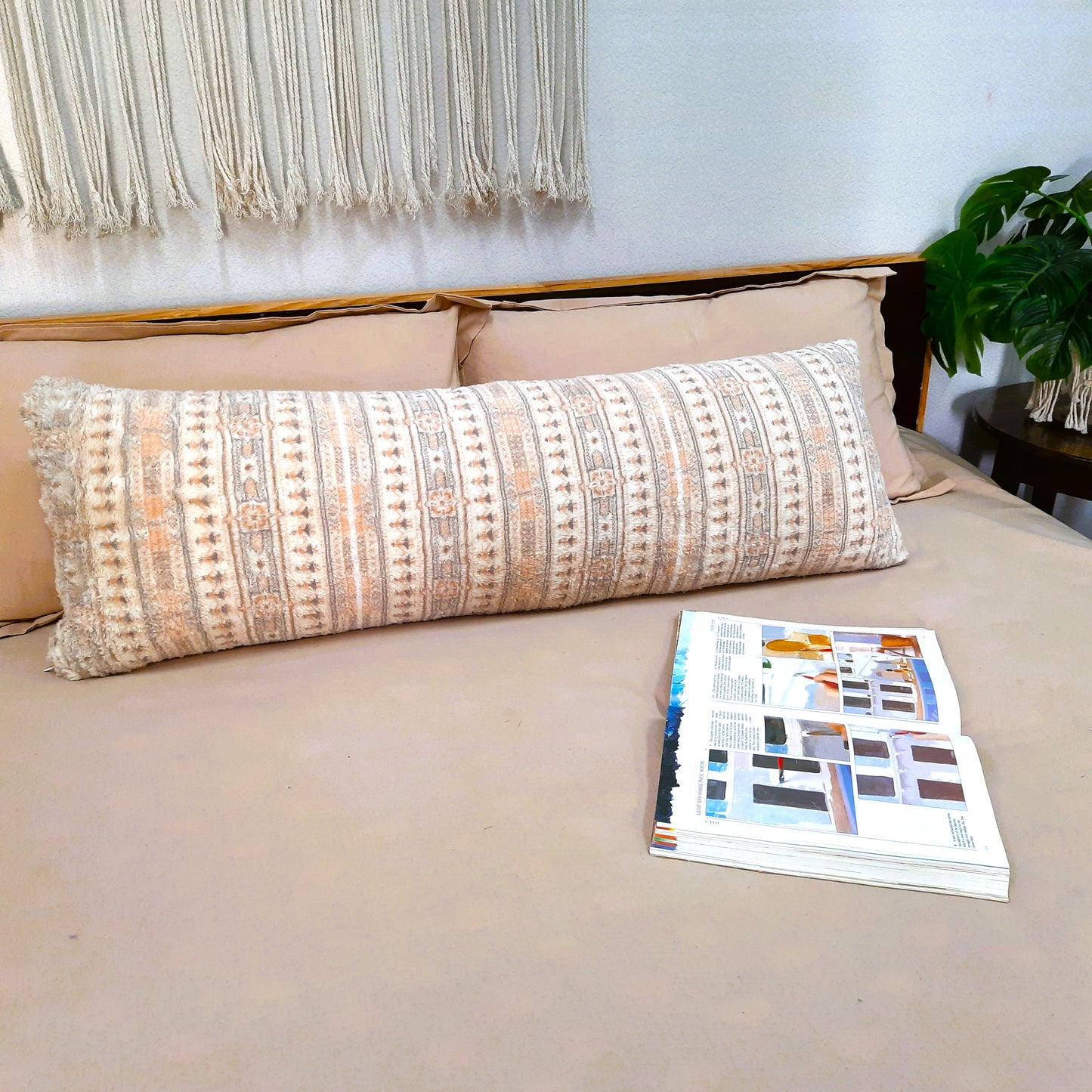 Avioni Soft Fluffy Plush Faux Fur CozyChic Cuddle Pillow|40 x 13 inches (100 x 33 cms)