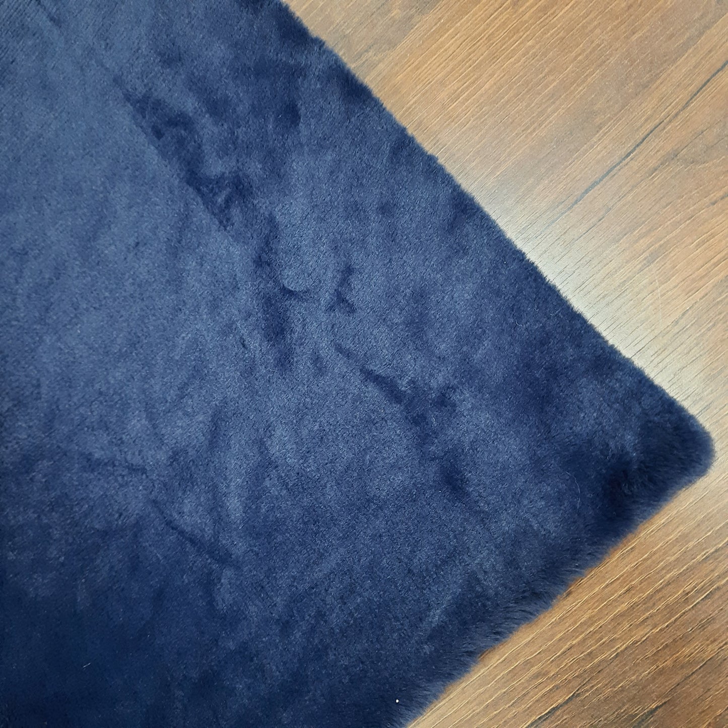 Avioni Ultra Soft Cozy Fluffy And Soft Rabbit Fur Rug –Navy Color- Easily Hand Washable – Bedside/Hallway/Pooja Room- 60X150cm