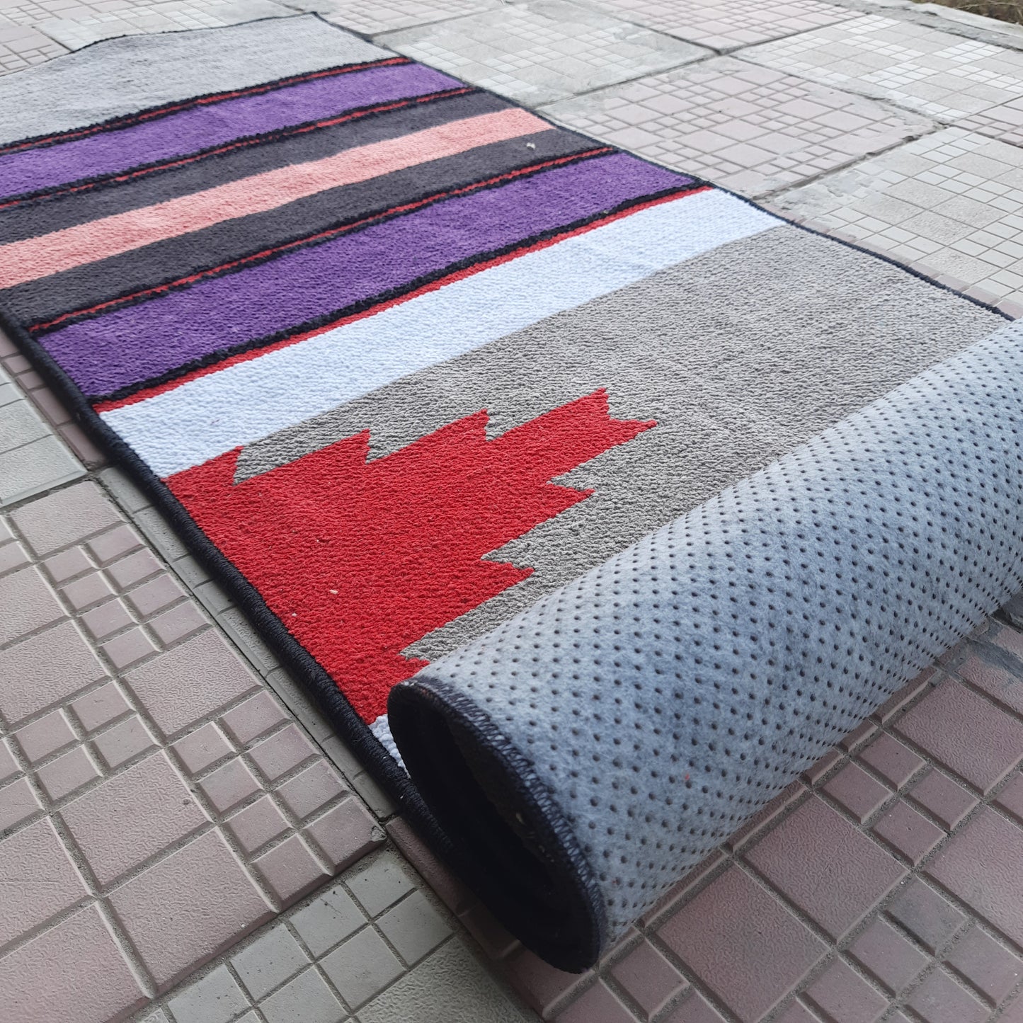 Avioni Luxury Soft Premium 100% Chenille Multi Color Yoga Mat 60cm x 180cm (~2×6Feet)