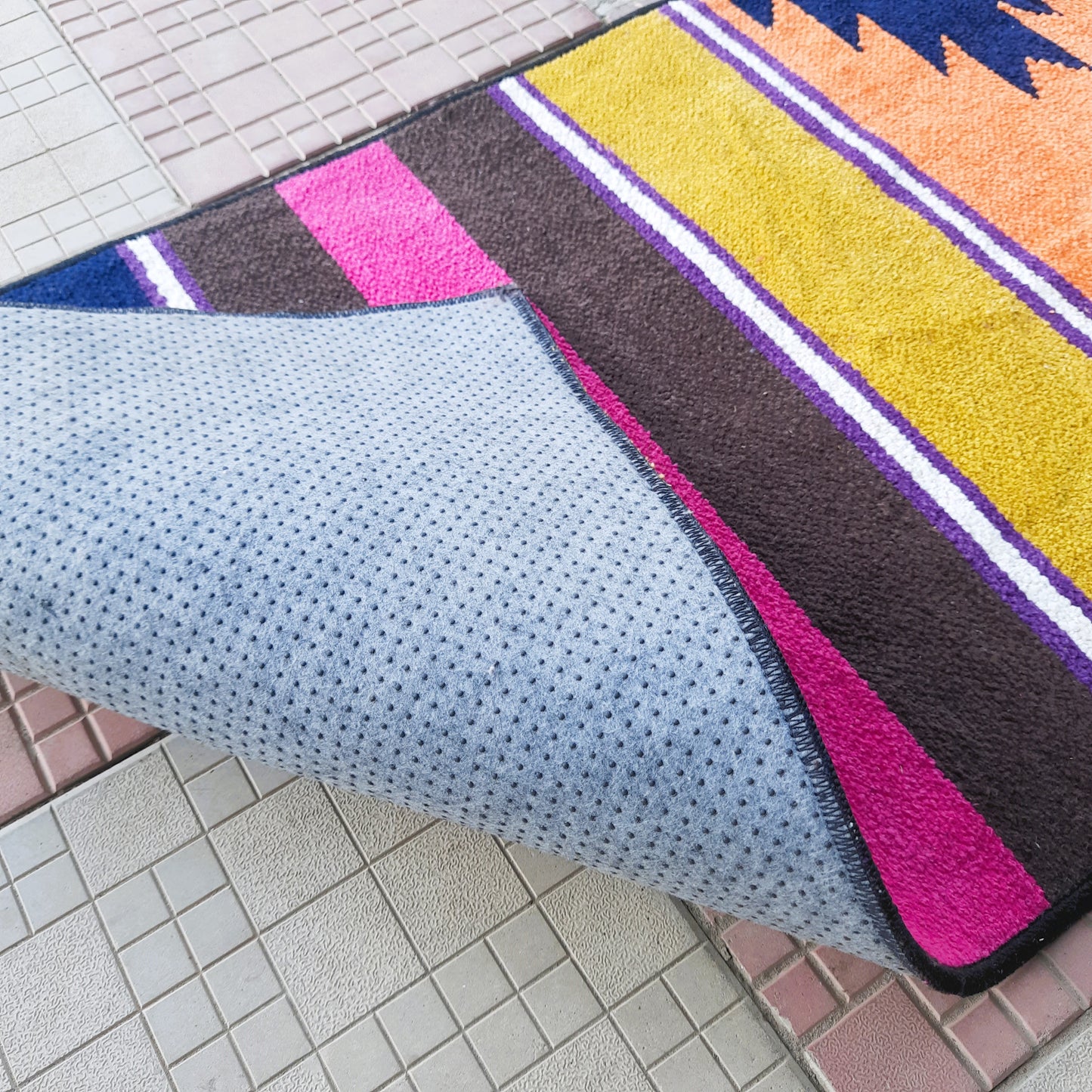 Avioni Luxury Soft Premium 100% Chenille Multi Color Yoga Mat 60cm x 200cm (~2×6Feet)