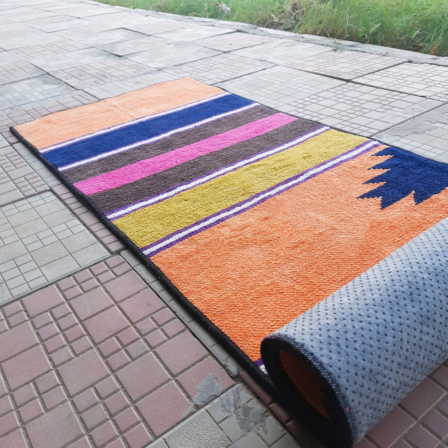 Avioni Luxury Soft Premium 100% Chenille Multi Color Yoga Mat 60cm x 200cm (~2×6Feet)