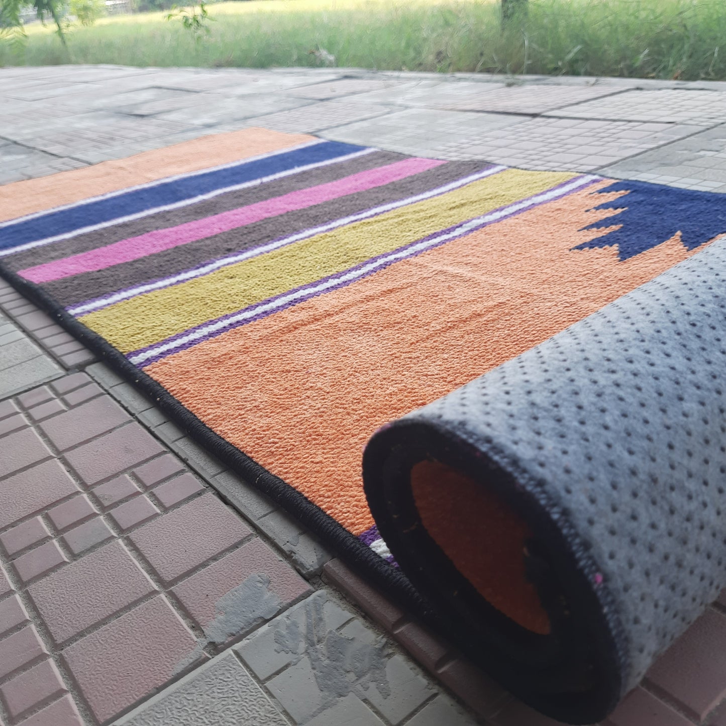 Avioni Luxury Soft Premium 100% Chenille Multi Color Yoga Mat 60cm x 200cm (~2×6Feet)