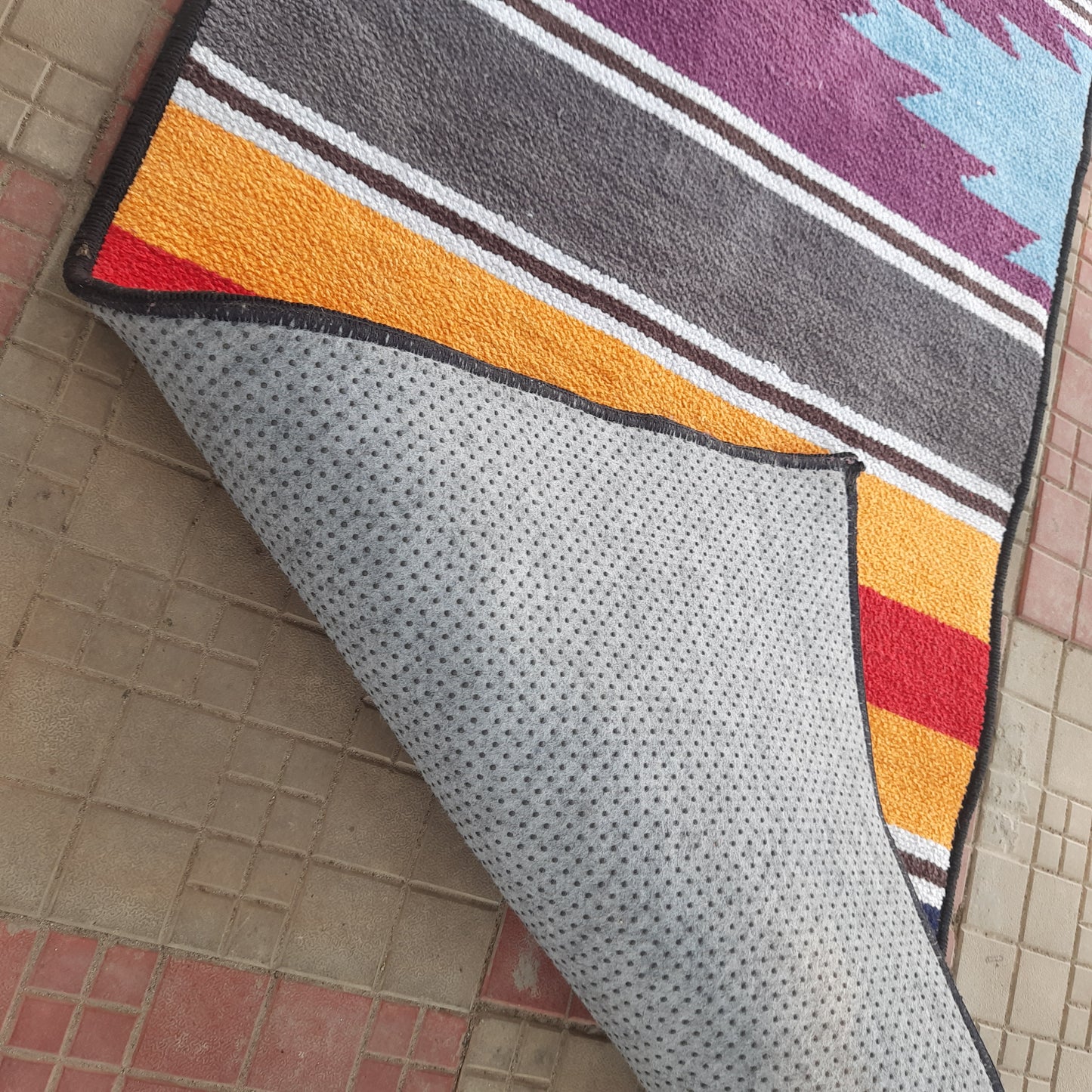 Avioni Luxury Soft Premium 100% Chenille Multi Color Yoga Mat 60cm x 200cm (~2×6Feet)