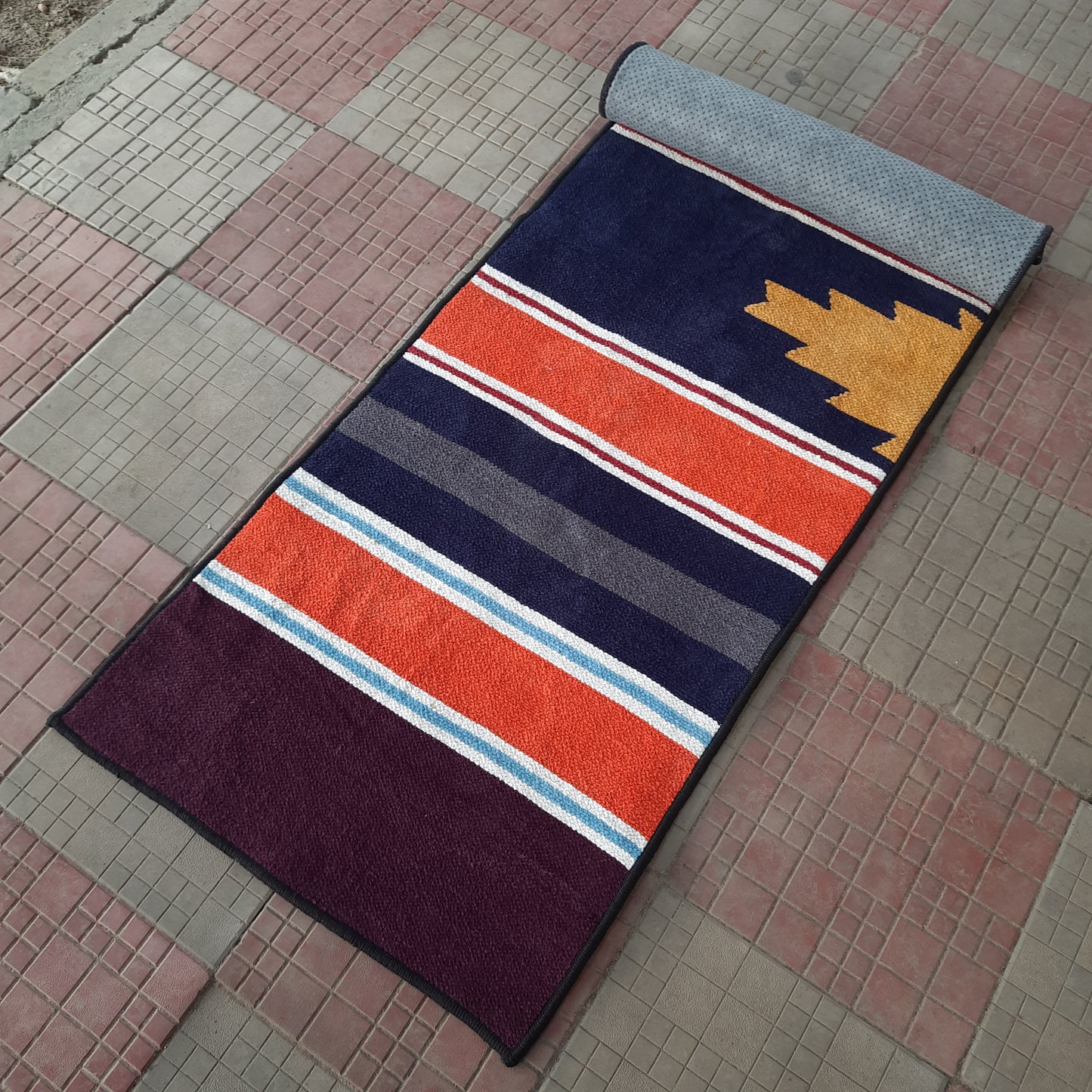Avioni Luxury Soft Premium 100% Chenille Multi Color Yoga Mat 60cm x 200cm (~2×6Feet)