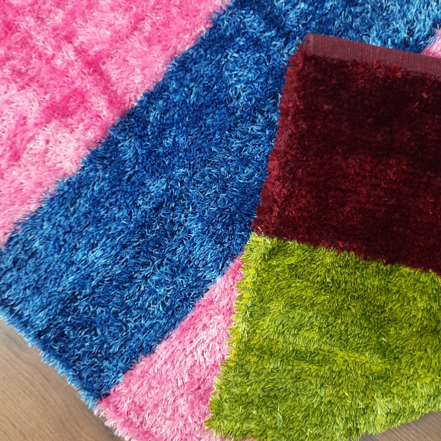 Flurry Yarn Fur Dhurrie For Living Room|Multi Color|By Avioni| 90cm x 150cm (~3×5 Feet)