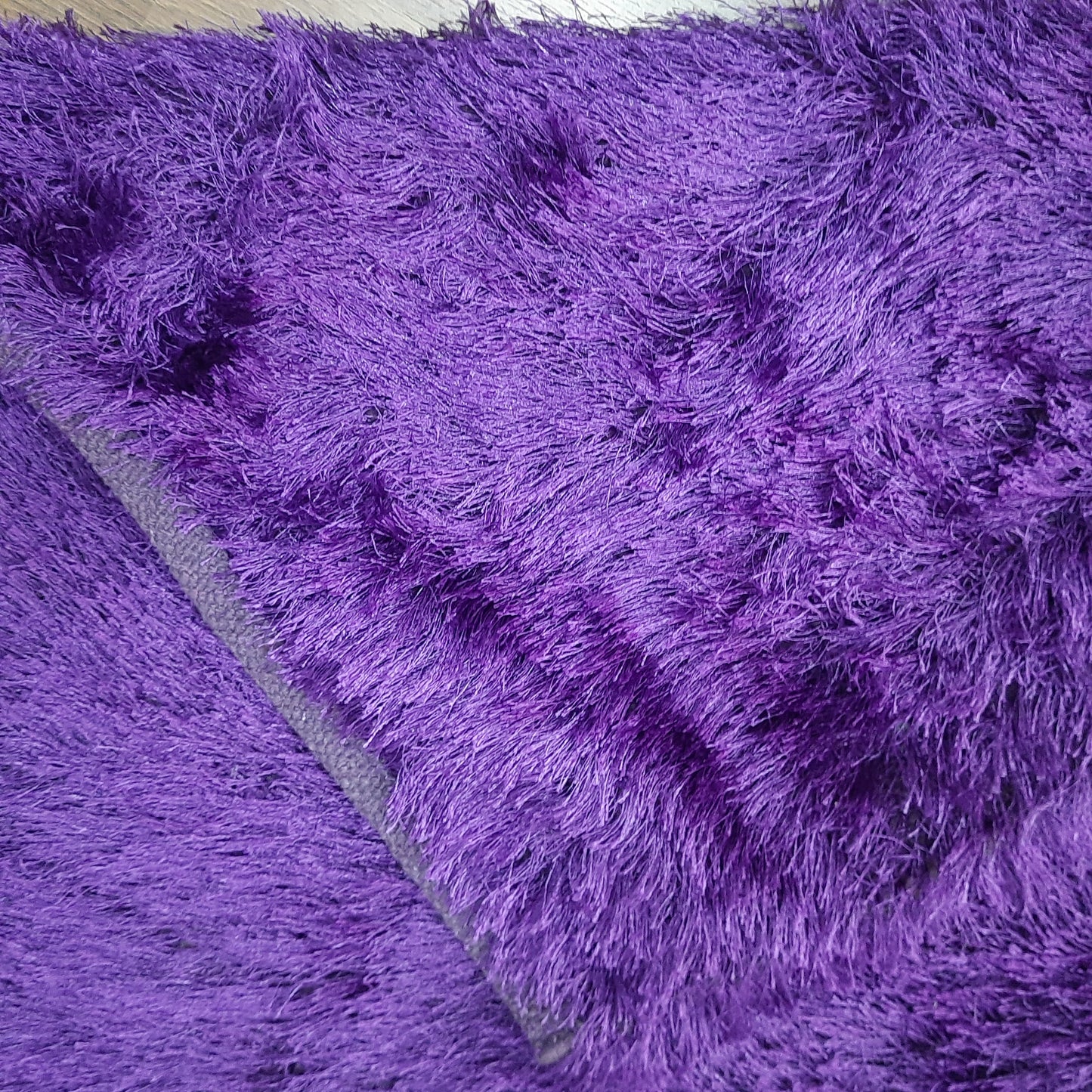 Flurry Yarn Fur Dhurrie For Living Room|Navy Blue|By Avioni| 90cm x 150cm (~3×5 Feet)