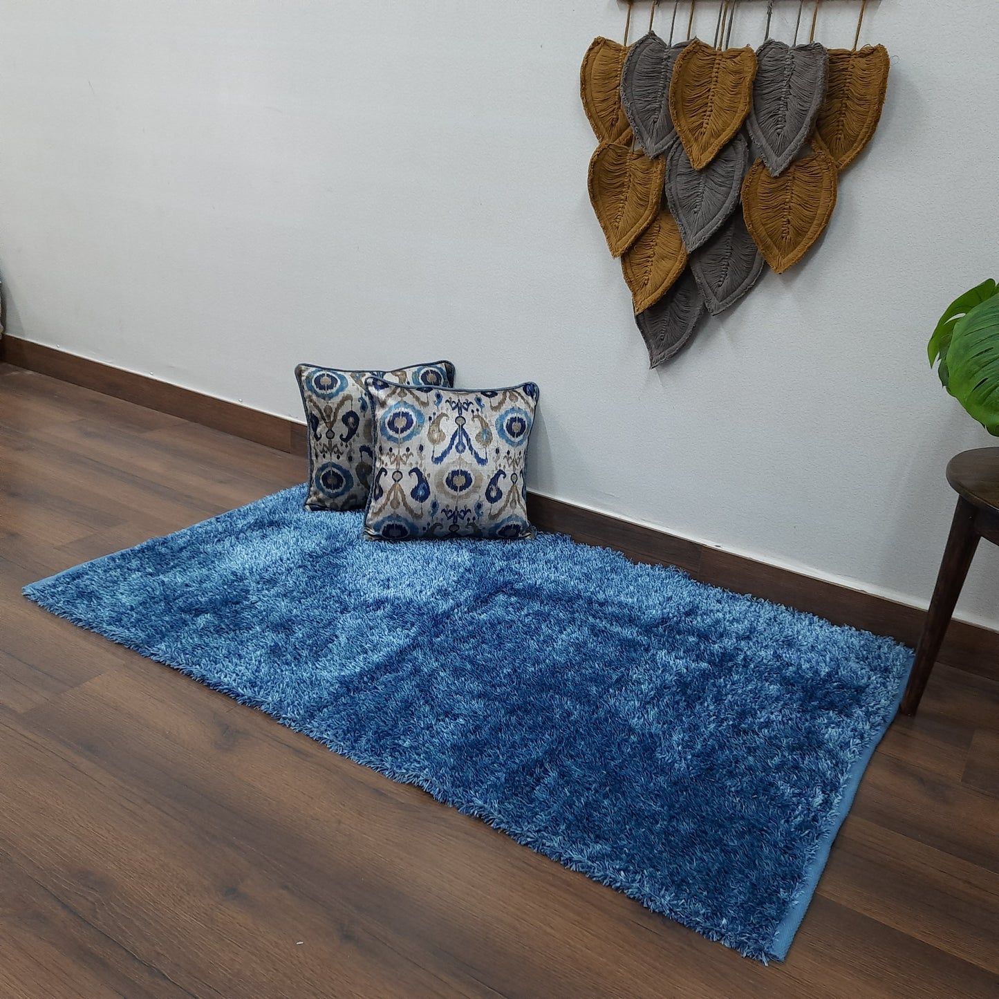 Flurry Yarn Fur Dhurrie For Living Room|Purple|By Avioni| 90cm x 150cm (~3×5 Feet)