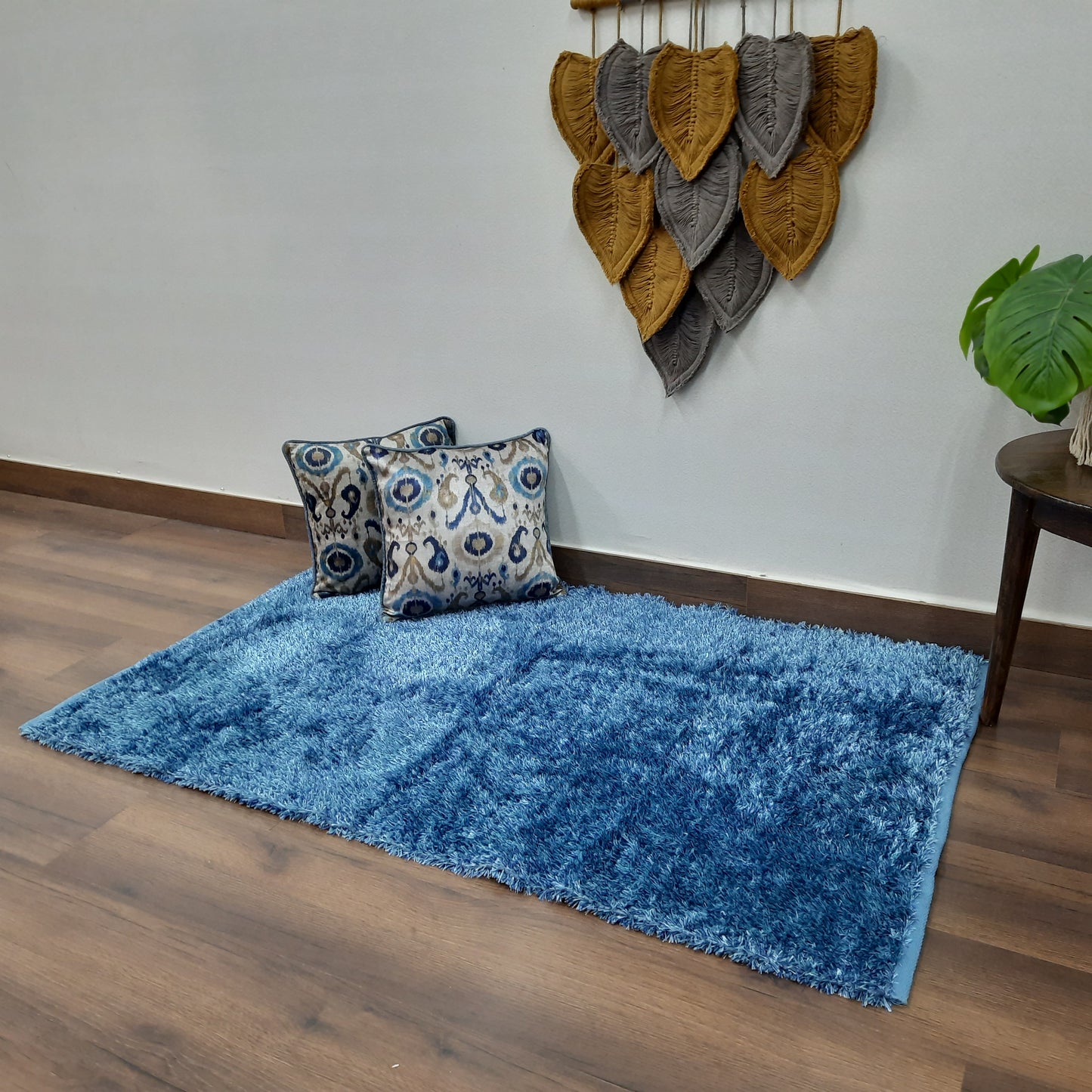 Flurry Yarn Fur Dhurrie For Living Room|Purple|By Avioni| 90cm x 150cm (~3×5 Feet)