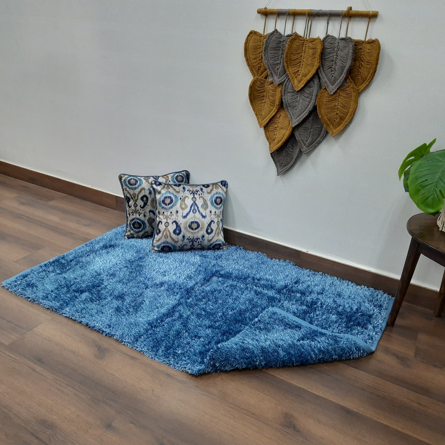 Flurry Yarn Fur Dhurrie For Living Room|Purple|By Avioni| 90cm x 150cm (~3×5 Feet)