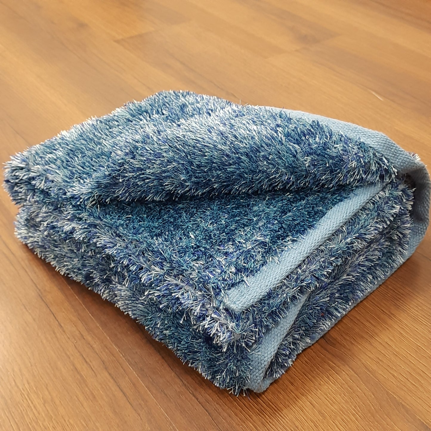 Flurry Yarn Fur Dhurrie For Living Room|Purple|By Avioni| 90cm x 150cm (~3×5 Feet)
