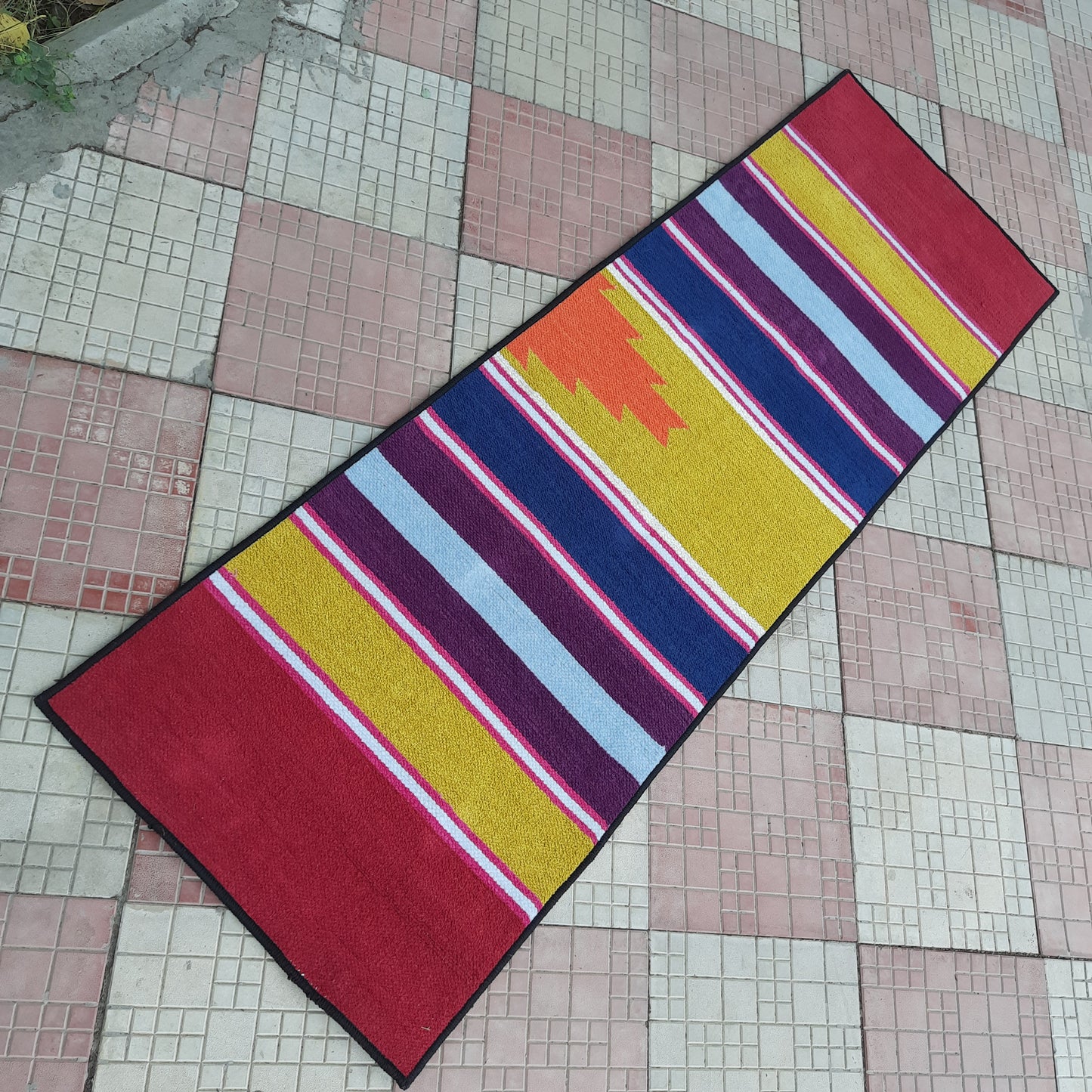 Avioni Luxury Soft Premium 100% Chenille Multi Color Yoga Mat 60cm x 200cm (~2×6Feet)