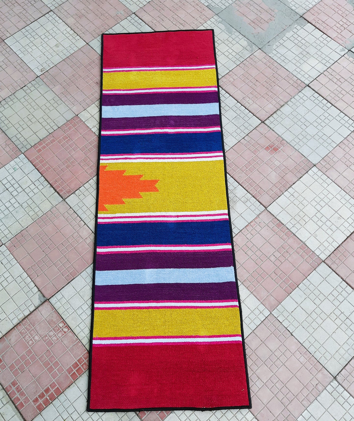 Avioni Luxury Soft Premium 100% Chenille Multi Color Yoga Mat 60cm x 200cm (~2×6Feet)