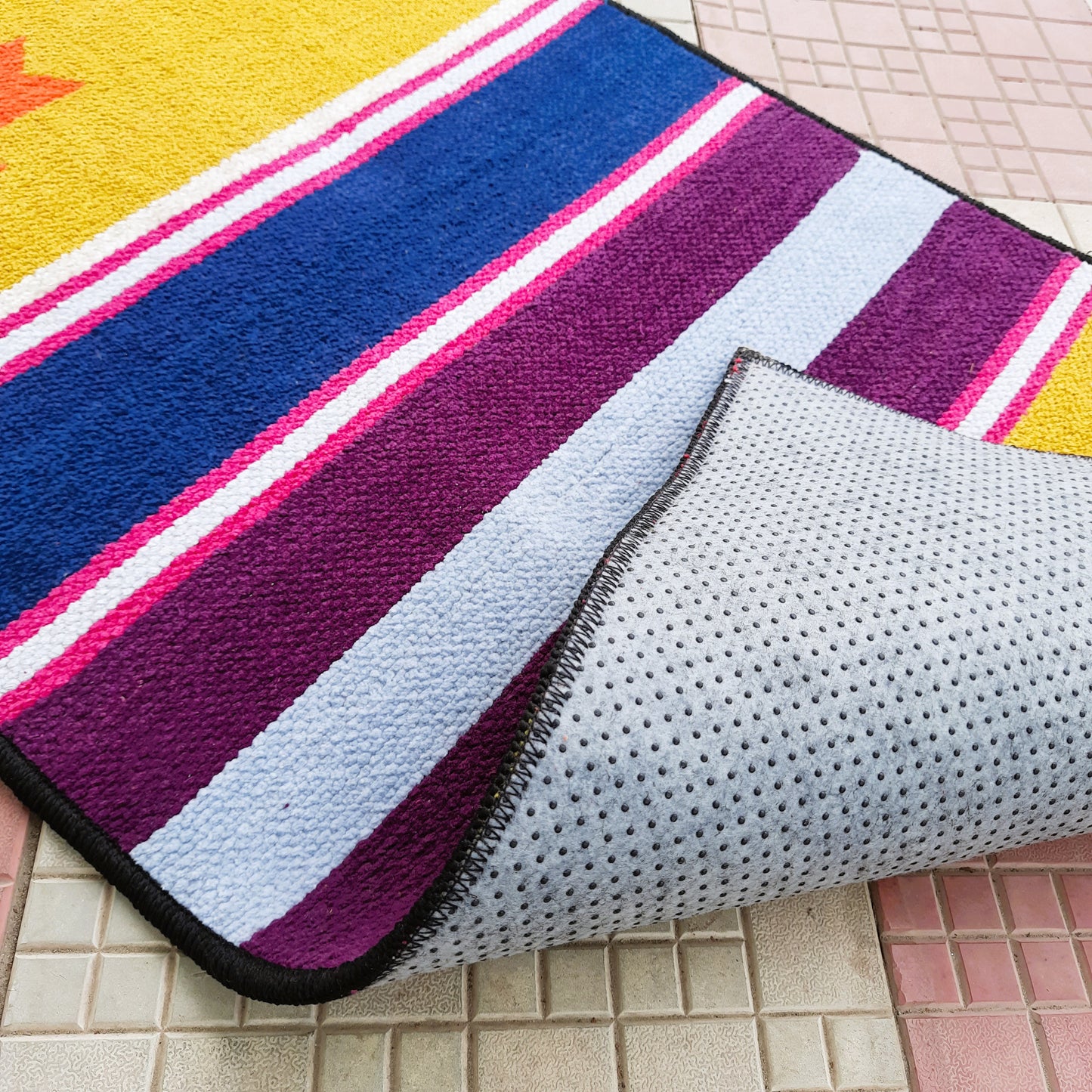 Avioni Luxury Soft Premium 100% Chenille Multi Color Yoga Mat 60cm x 200cm (~2×6Feet)