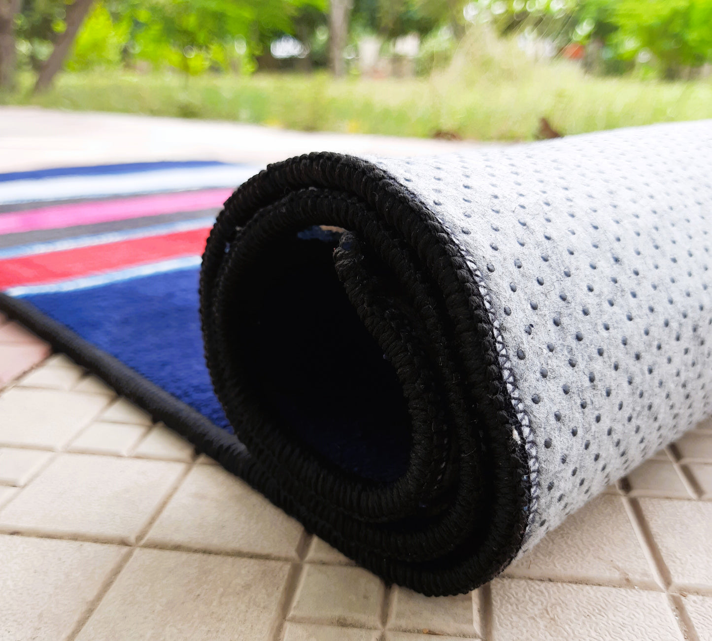 Avioni Luxury Soft Premium 100% Chenille Multi Color Yoga Mat 60cm x 200cm (~2×6Feet)