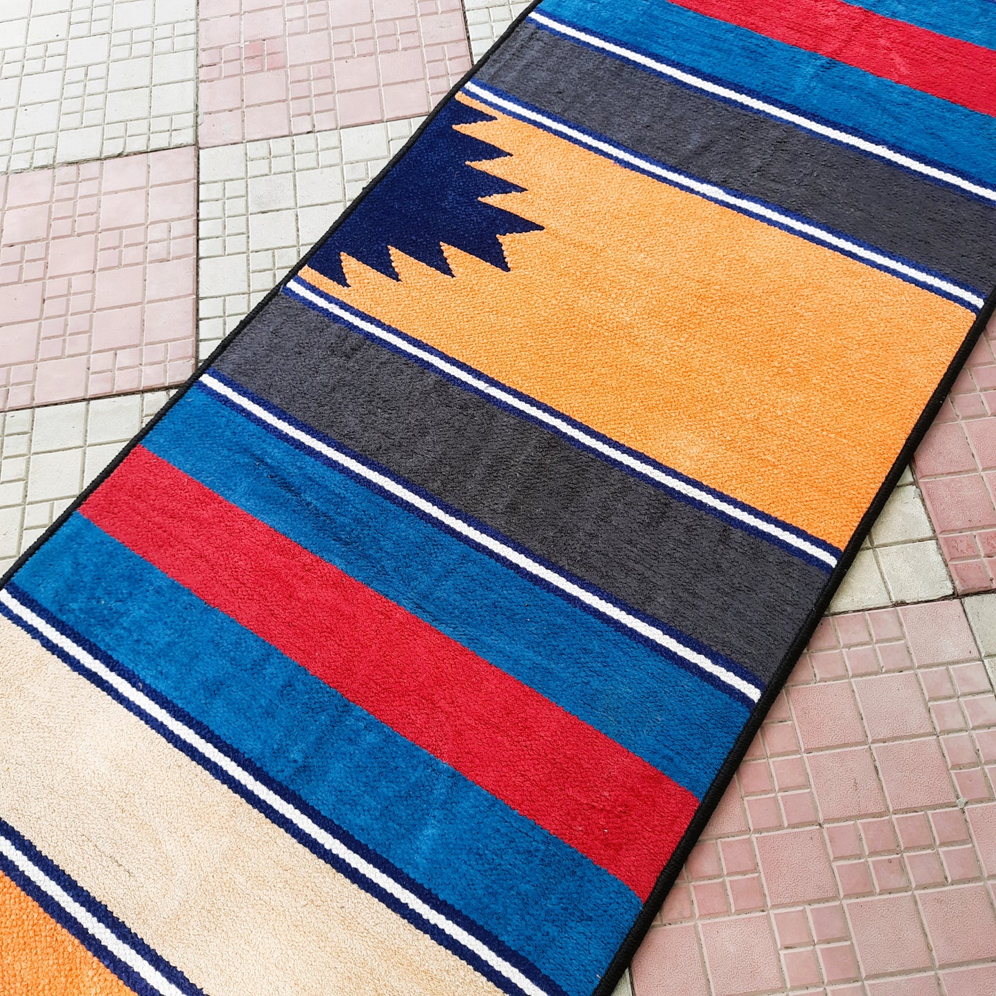 Avioni Luxury Soft Premium 100% Chenille Multi Color Yoga Mat 60cm x 200cm (~2×6Feet)