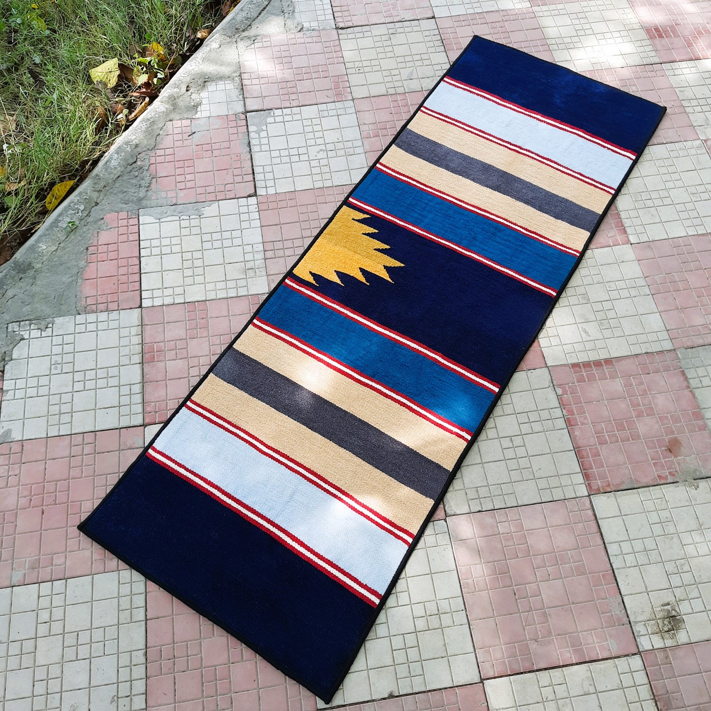 Avioni Luxury Soft Premium 100% Chenille Multi Color Yoga Mat 60cm x 200cm (~2×6Feet)