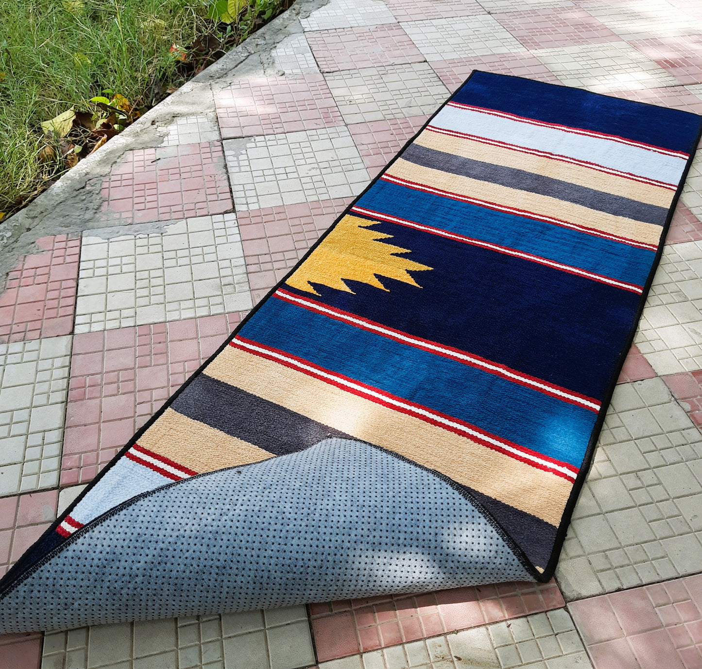 Avioni Luxury Soft Premium 100% Chenille Multi Color Yoga Mat 60cm x 200cm (~2×6Feet)