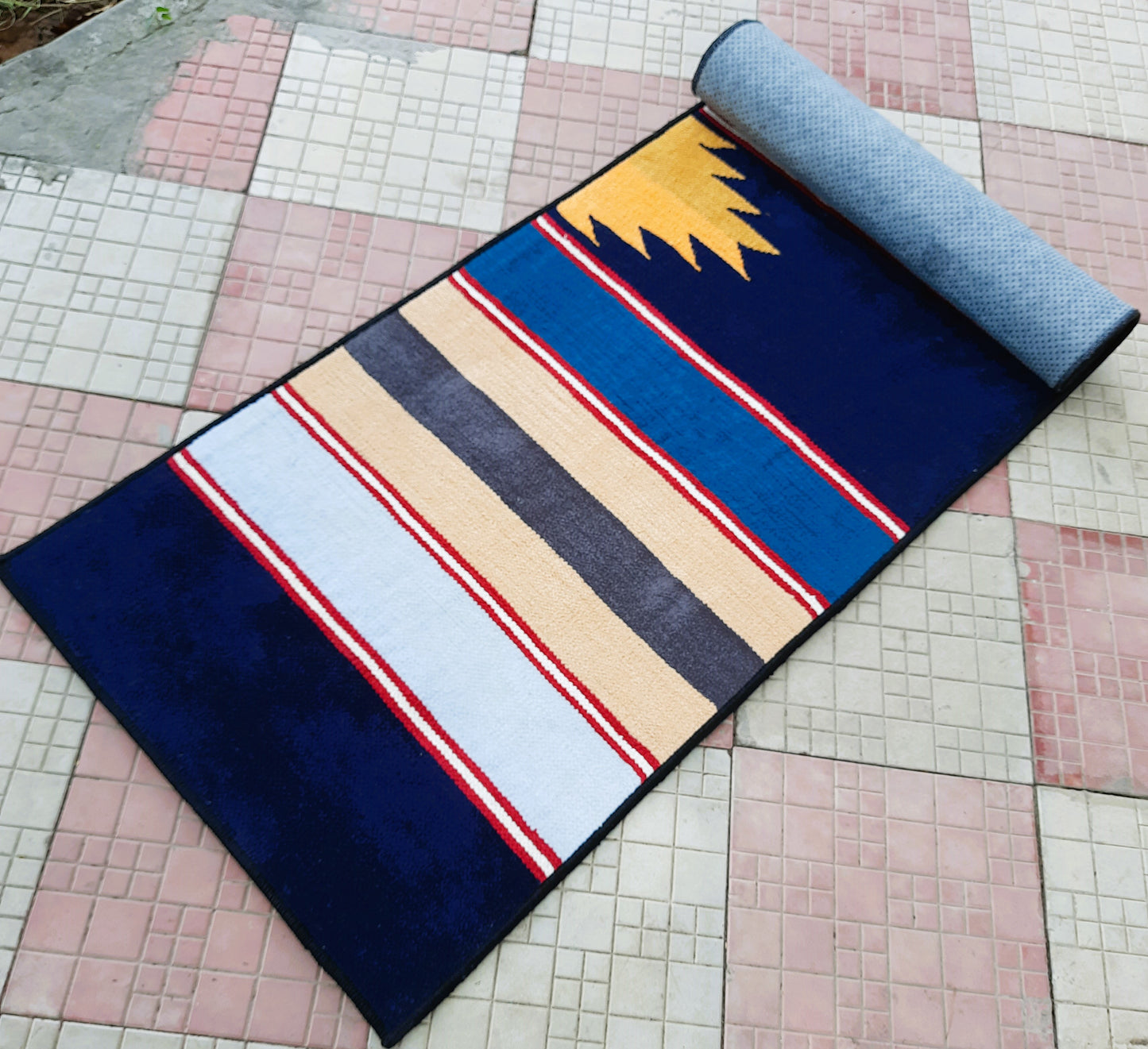 Avioni Luxury Soft Premium 100% Chenille Multi Color Yoga Mat 60cm x 200cm (~2×6Feet)