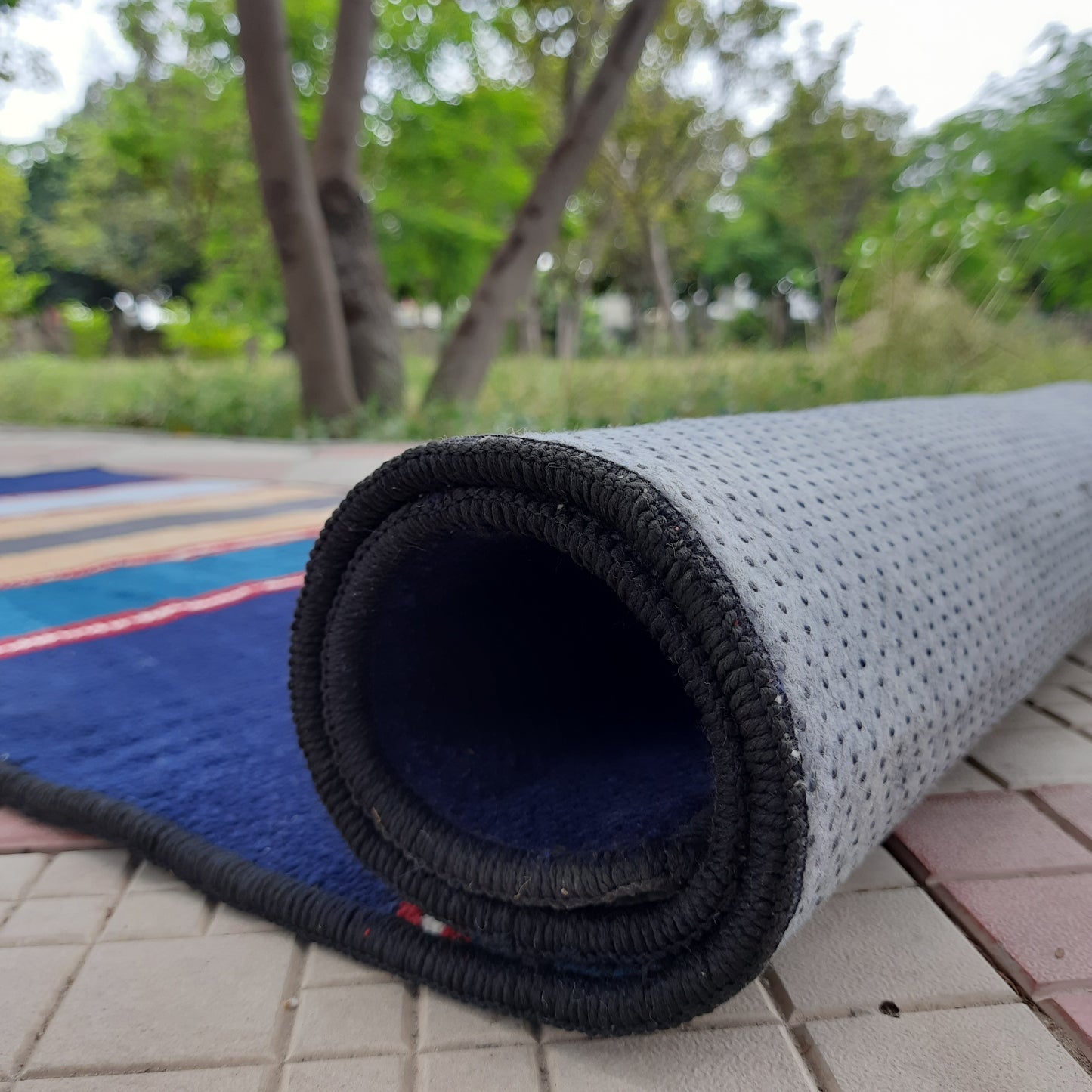 Avioni Luxury Soft Premium 100% Chenille Multi Color Yoga Mat 60cm x 200cm (~2×6Feet)