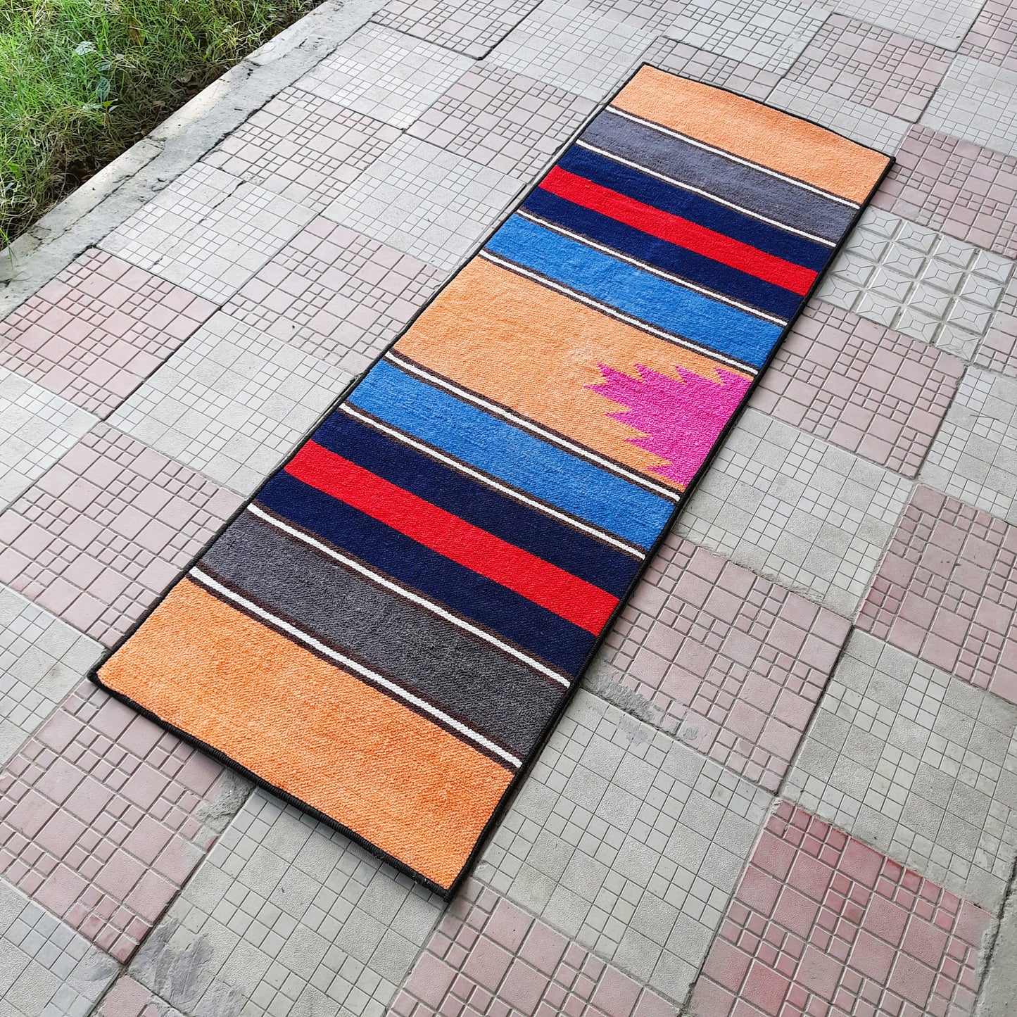 Avioni Luxury Soft Premium 100% Chenille Multi Color Yoga Mat 60cm x 200cm (~2×6Feet)