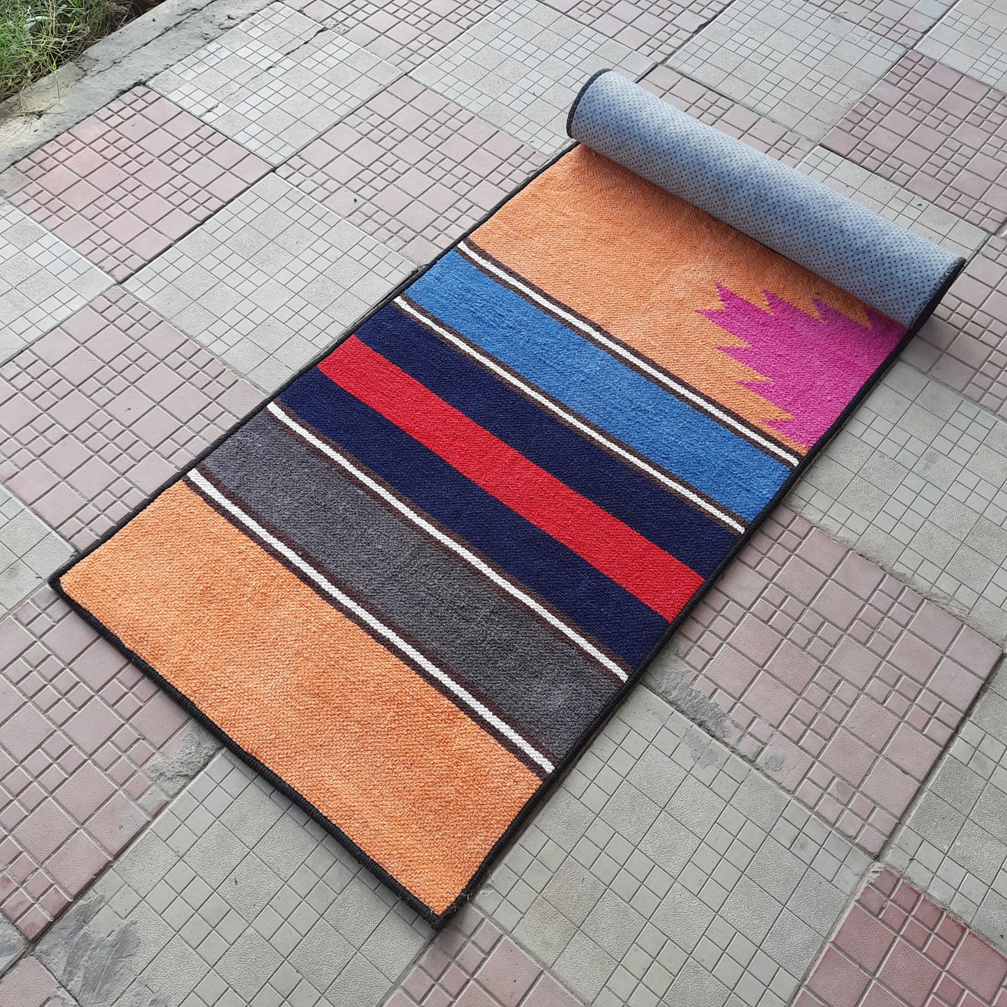Avioni Luxury Soft Premium 100% Chenille Multi Color Yoga Mat 60cm x 200cm (~2×6Feet)