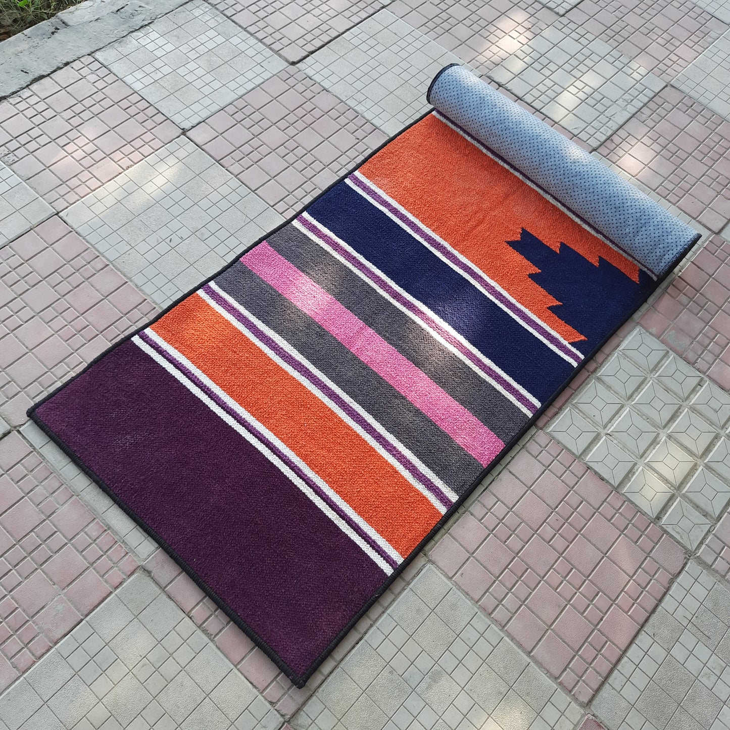 Avioni Luxury Soft Premium 100% Chenille Multi Color Yoga Mat 60cm x 200cm (~2×6Feet)