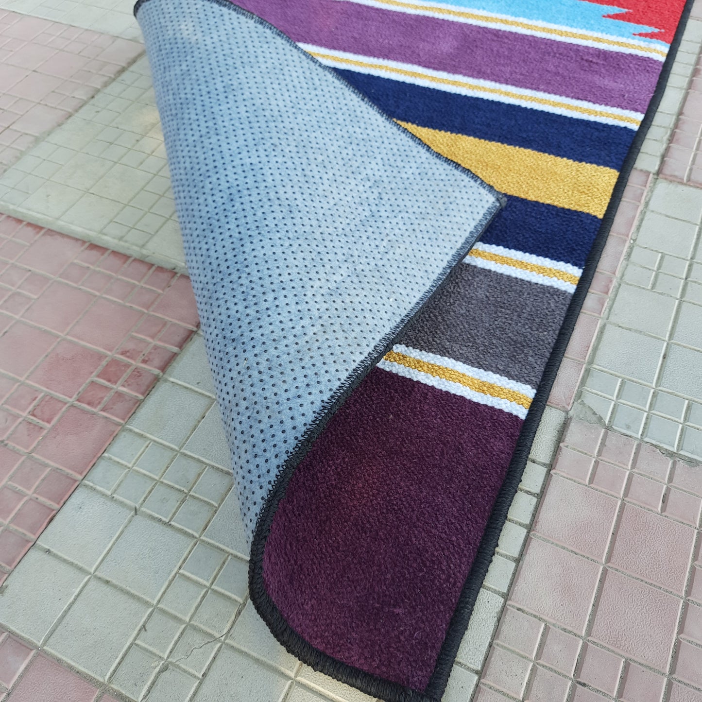 Avioni Luxury Soft Premium 100% Chenille Multi Color Yoga Mat 60cm x 200cm (~2×6Feet)