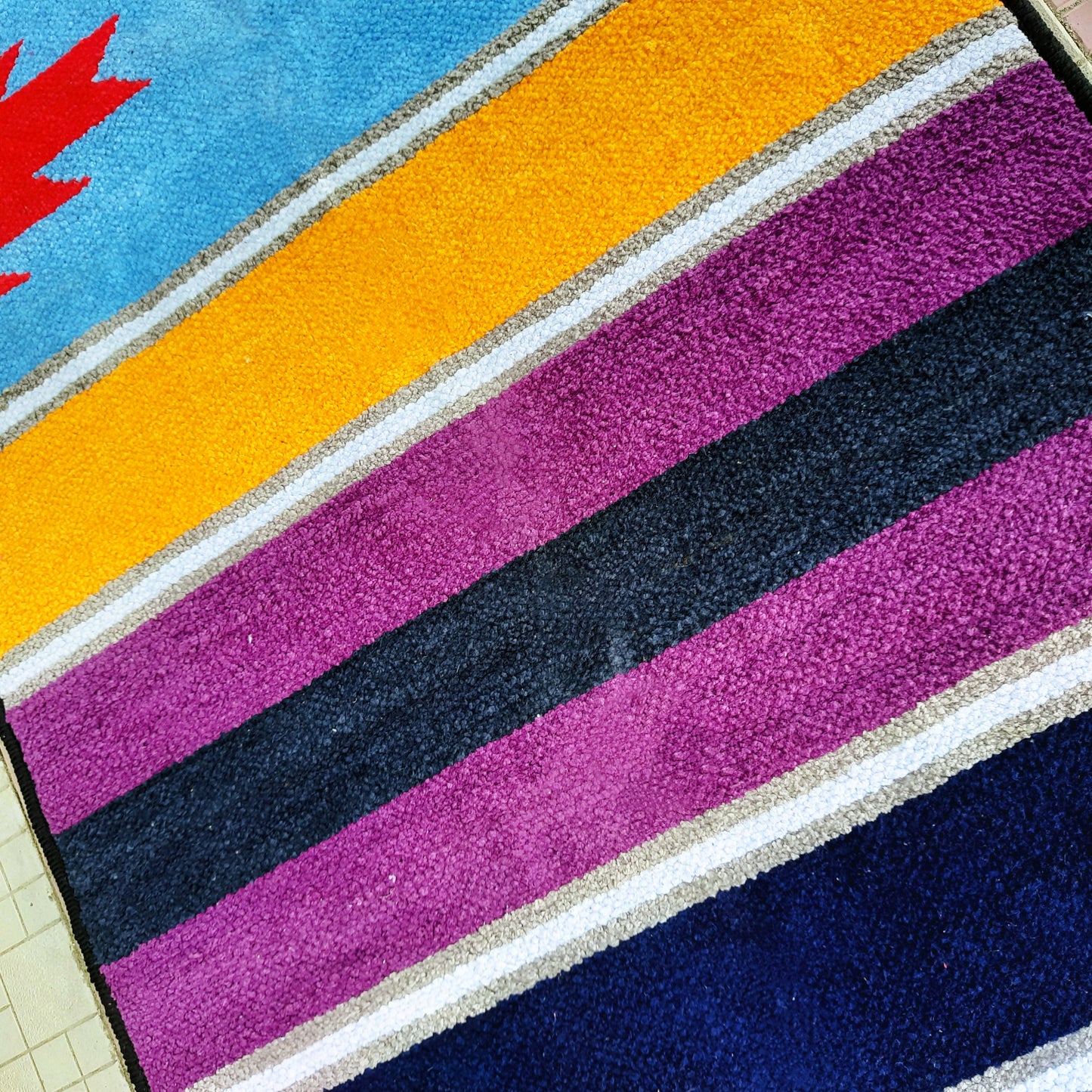Avioni Luxury Soft Premium 100% Chenille Multi Color Yoga Mat 60cm x 200cm (~2×6Feet)