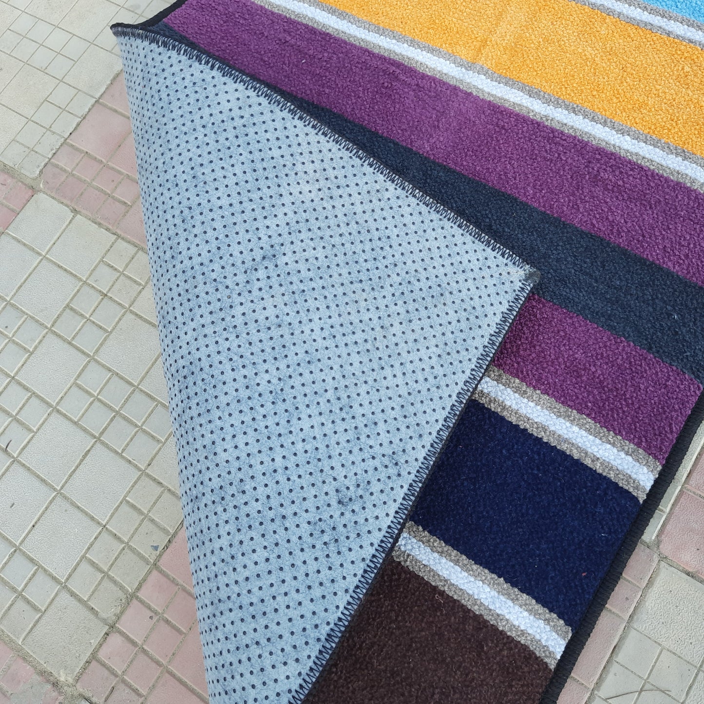 Avioni Luxury Soft Premium 100% Chenille Multi Color Yoga Mat 60cm x 200cm (~2×6Feet)