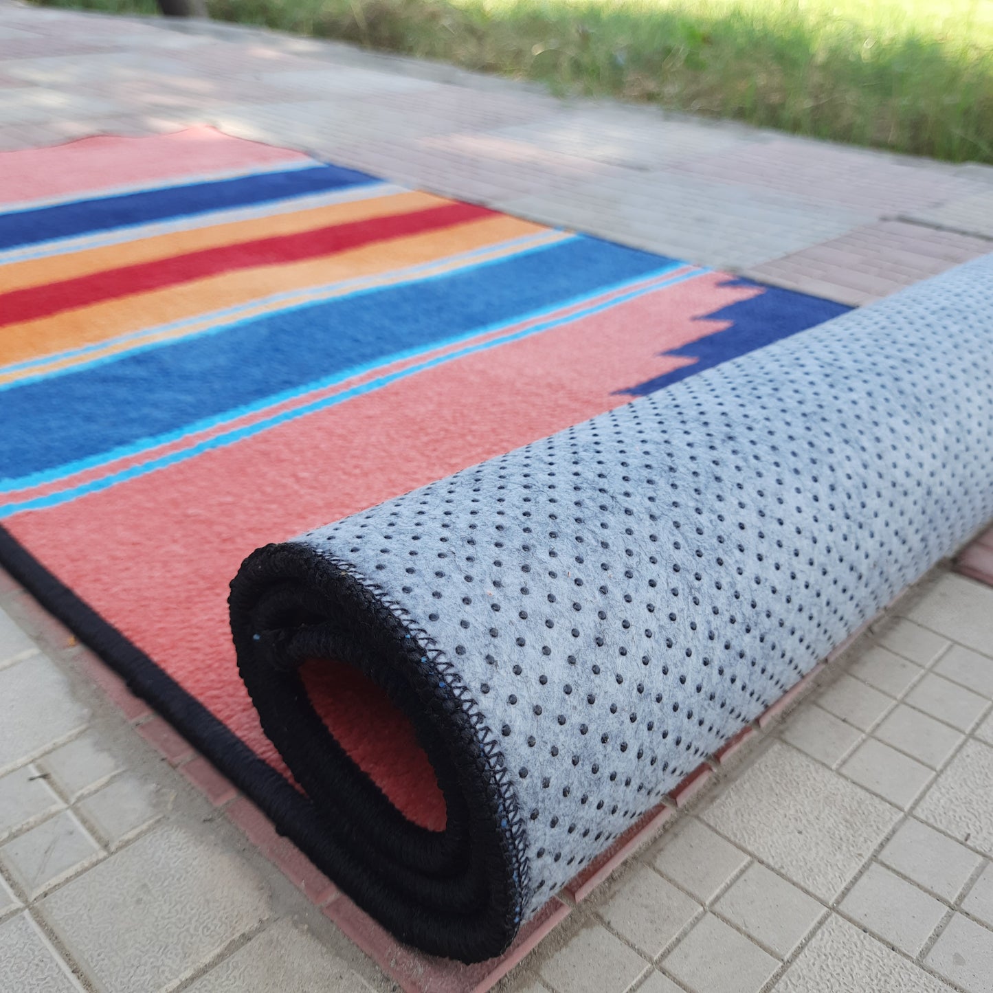 Avioni Luxury Soft Premium 100% Chenille Multi Color Yoga Mat 60cm x 180cm (~2×6Feet)