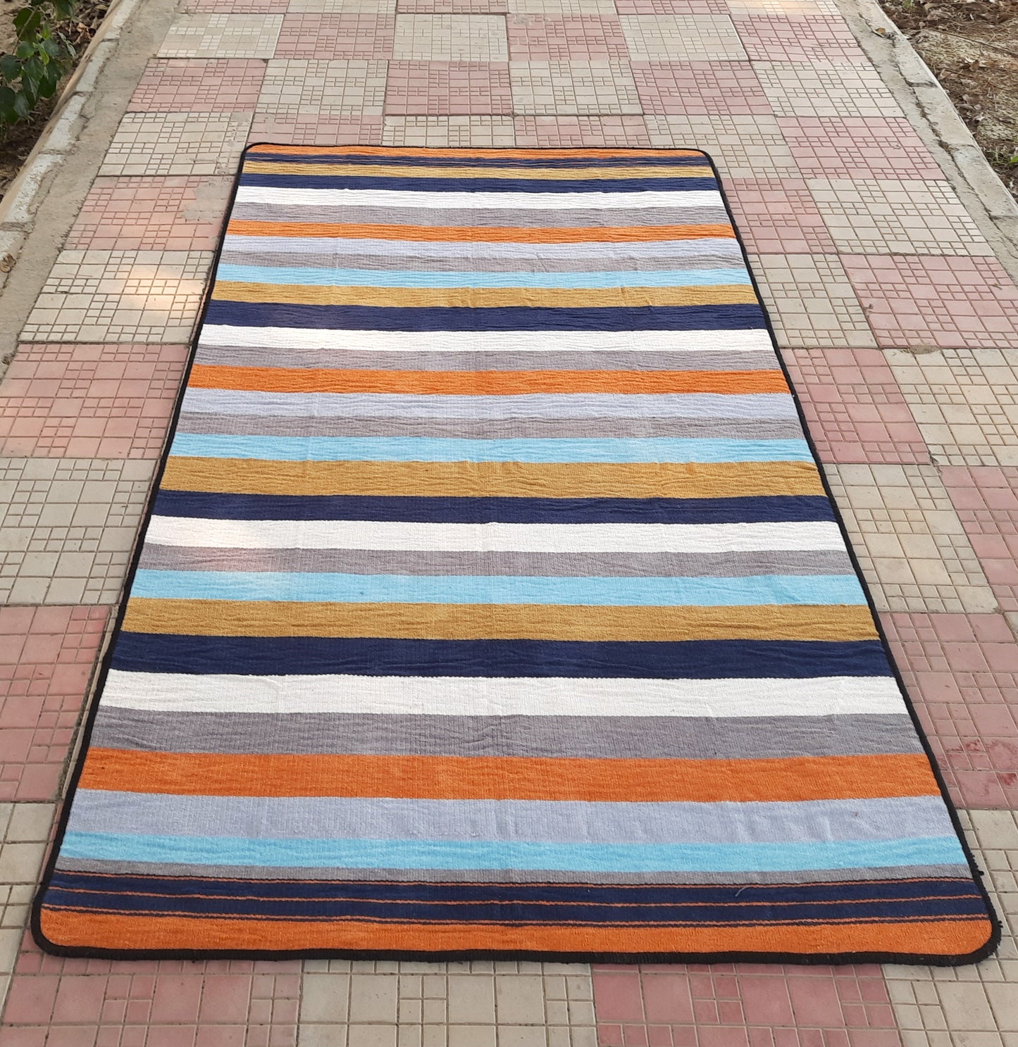 Avioni Luxury Soft Premium 100% Cotton Multi Color Yoga Dhurry 90cm x 150cm (~3 feet x 5 feet)