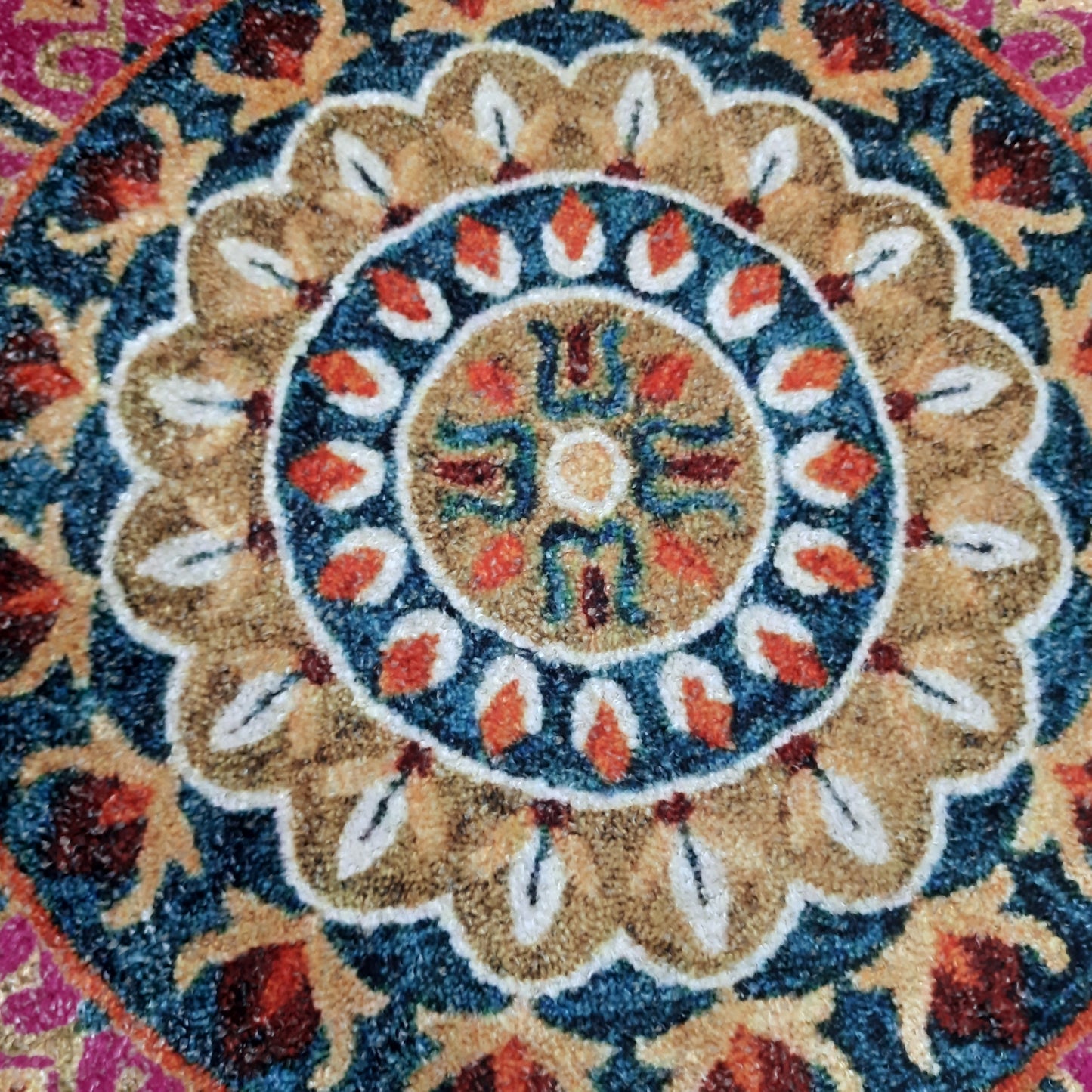 Avioni Home Floor Mats in Beautiful Traditional Rangoli Colors | Anti Slip, Durable & Washable | Outdoor & Indoor