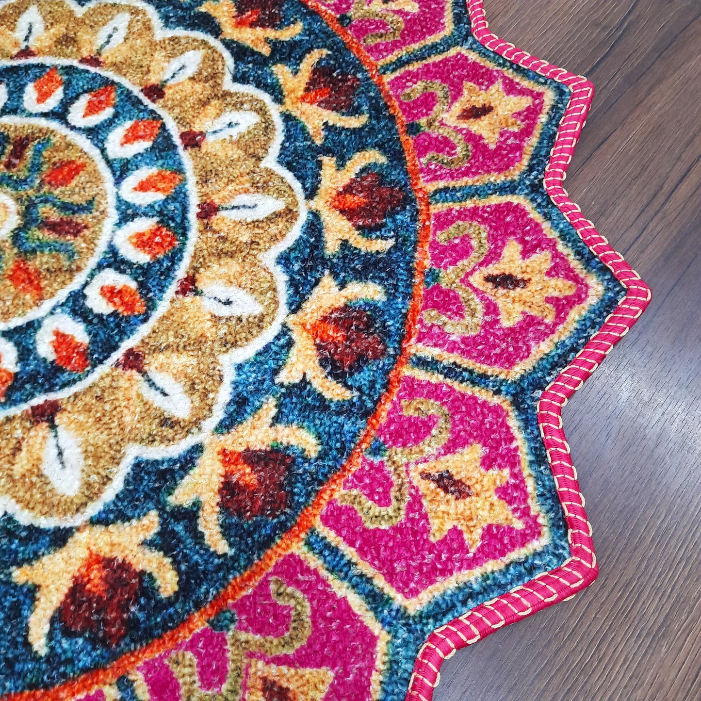 Avioni Home Floor Mats in Beautiful Traditional Rangoli Colors | Anti Slip, Durable & Washable | Outdoor & Indoor
