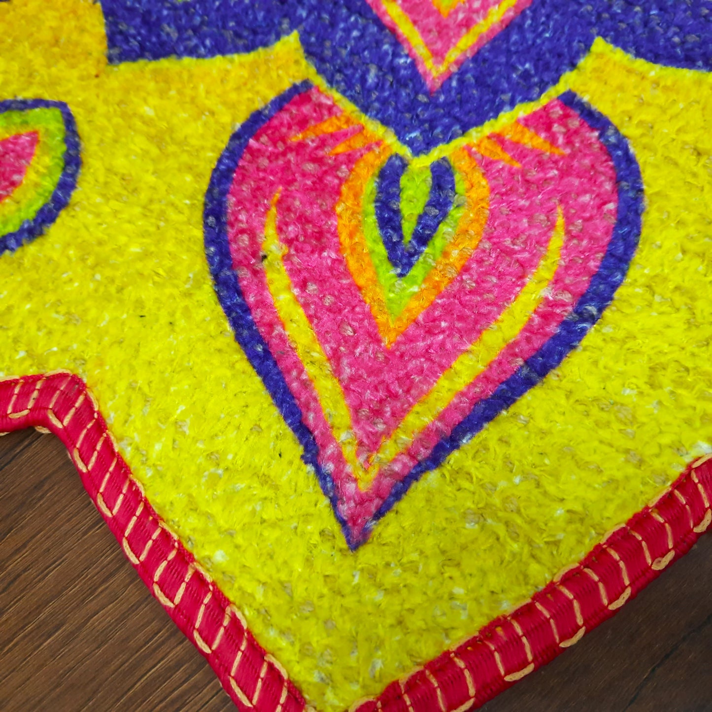 Avioni Home Carpets in Beautiful Rangoli Petals Design | Durable & Washable | Outdoor & Indoor