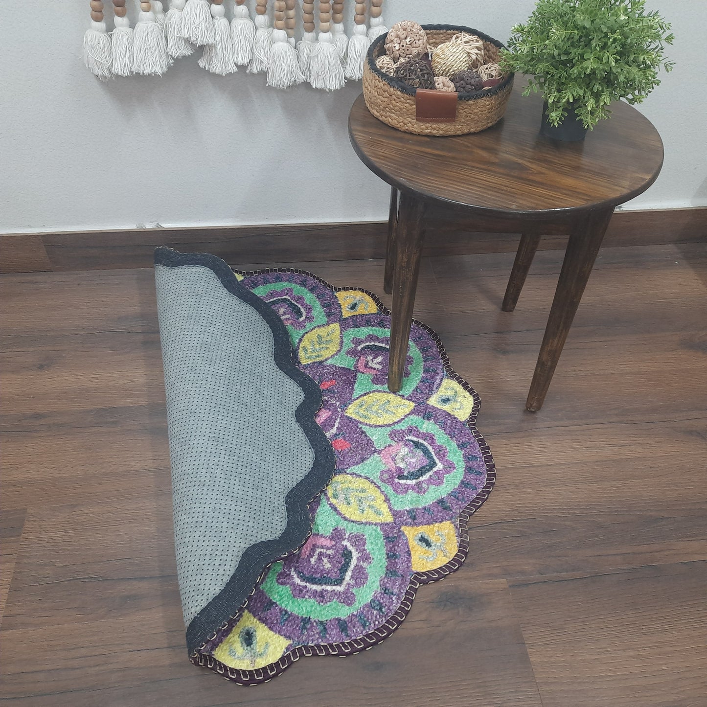Avioni Home Floor Mats in Beautiful Traditional Design Rangoli Colors | Anti Slip, Durable & Washable | Outdoor & Indoor