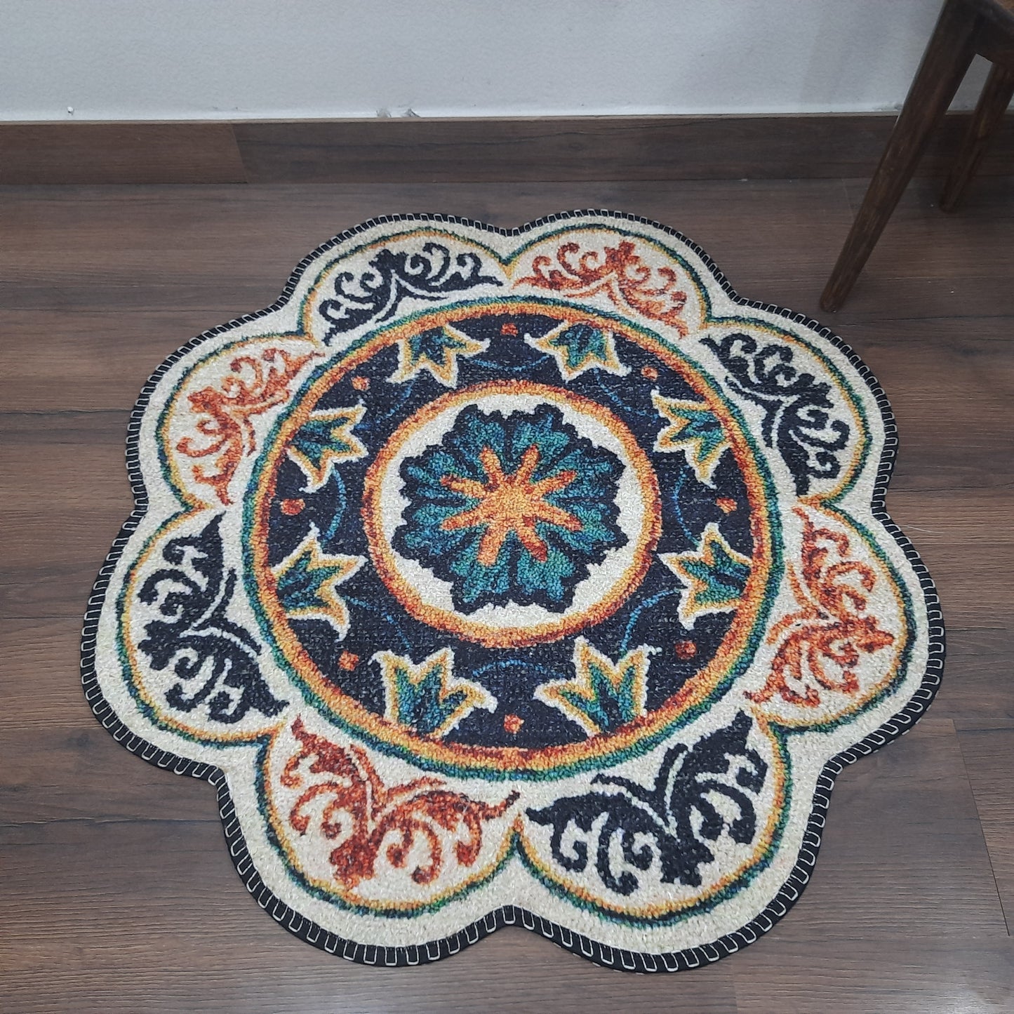 Avioni Home Floor Mats in Beautiful Traditional Rangoli Colors | Anti Slip, Durable & Washable | Outdoor & Indoor
