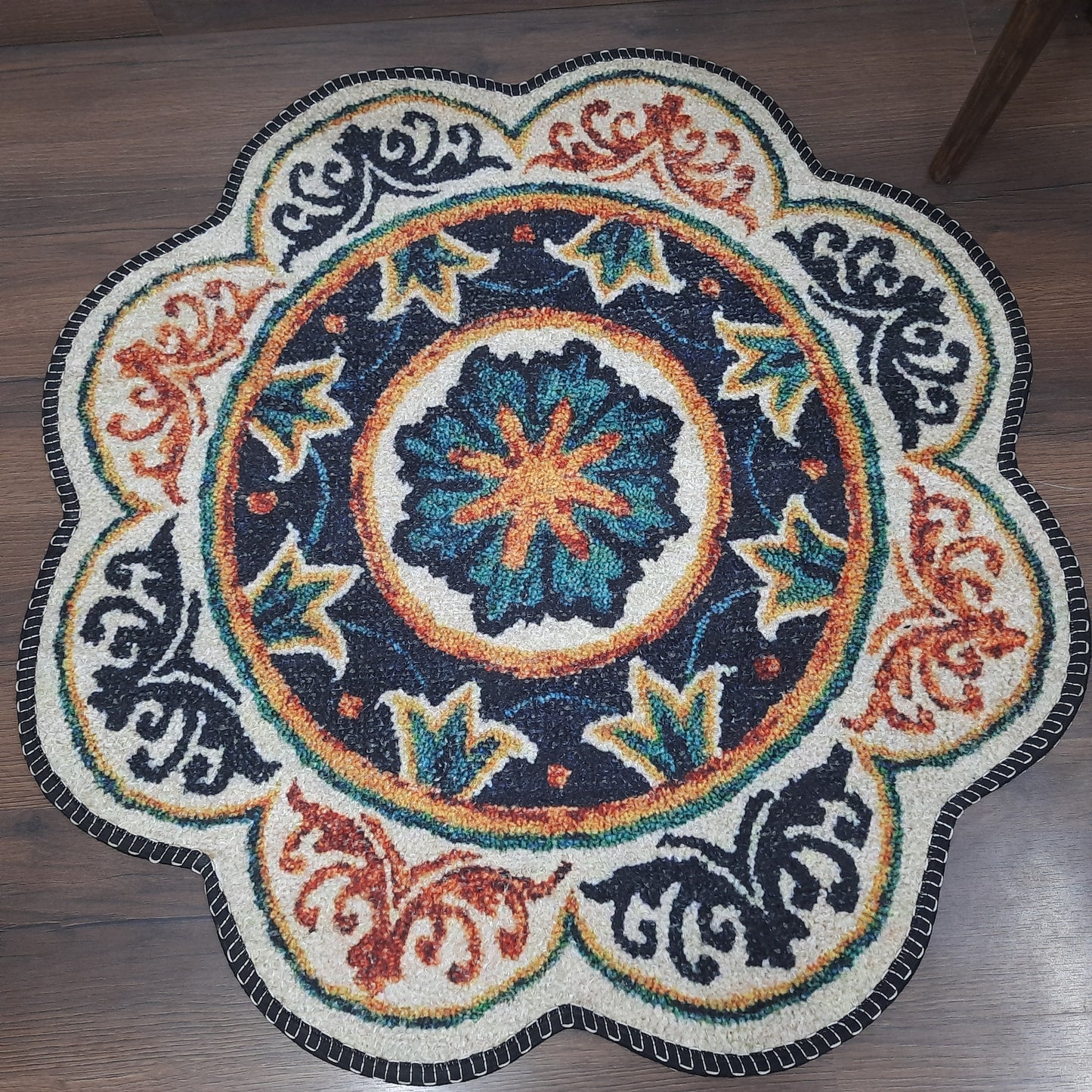 Avioni Home Floor Mats in Beautiful Traditional Rangoli Colors | Anti Slip, Durable & Washable | Outdoor & Indoor