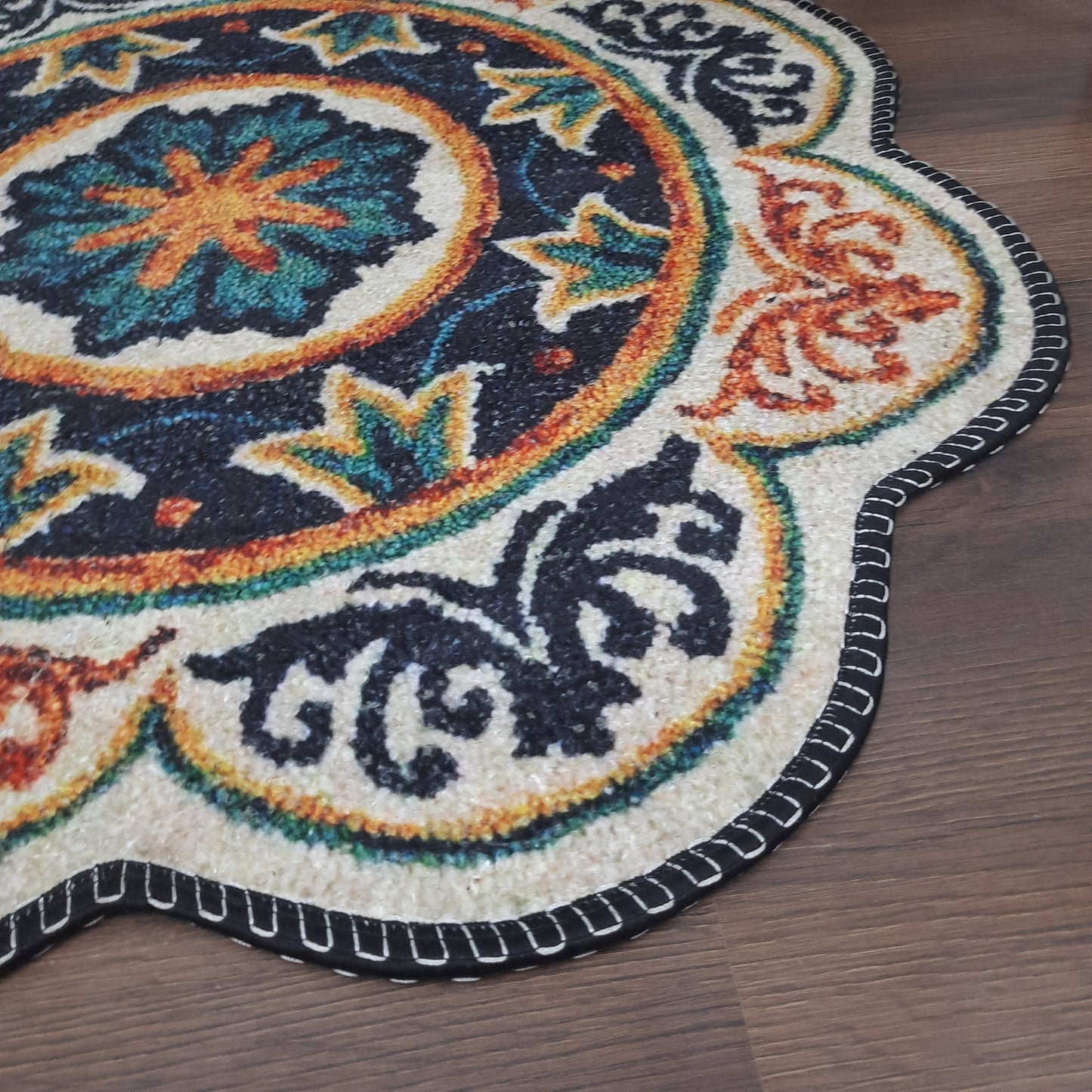 Avioni Home Floor Mats in Beautiful Traditional Rangoli Colors | Anti Slip, Durable & Washable | Outdoor & Indoor