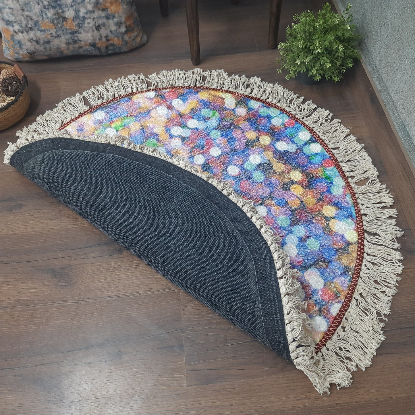 Avioni Carpet For Kids Room – Round Rug – Drops