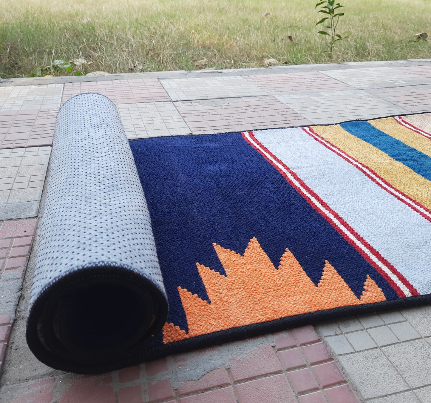 Avioni Luxury Soft Premium 100% Chenille Multi Color Yoga Mat 60cm x 172cm (~2×5.7Feet)