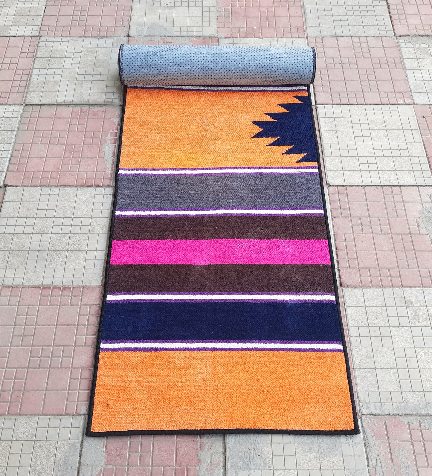 Avioni Luxury Soft Premium 100% Chenille Multi Color Yoga Mat 60cm x 172cm (~2×5.7Feet)