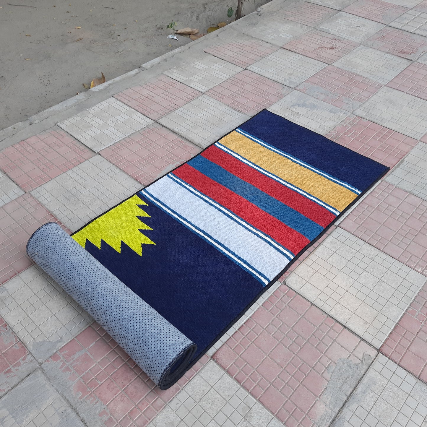 Avioni Luxury Soft Premium 100% Chenille Multi Color Yoga Mat 60cm x 175cm (~2×5.7Feet)