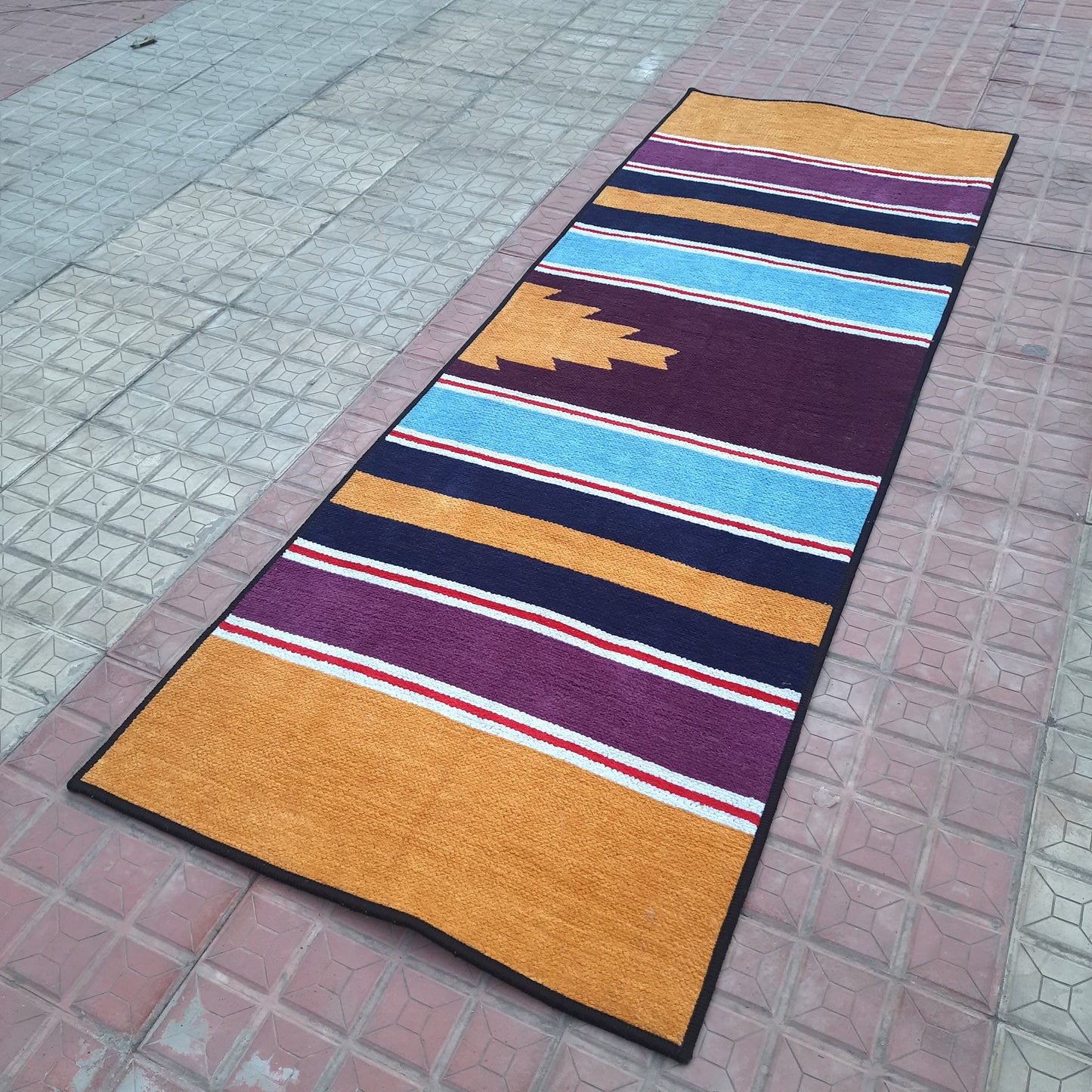 Avioni Luxury Soft Premium 100% Chenille Multi Color Yoga Mat 60cm x 200cm (~2×6Feet)