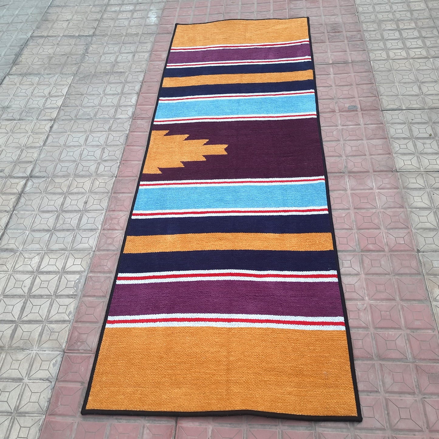 Avioni Luxury Soft Premium 100% Chenille Multi Color Yoga Mat 60cm x 200cm (~2×6Feet)