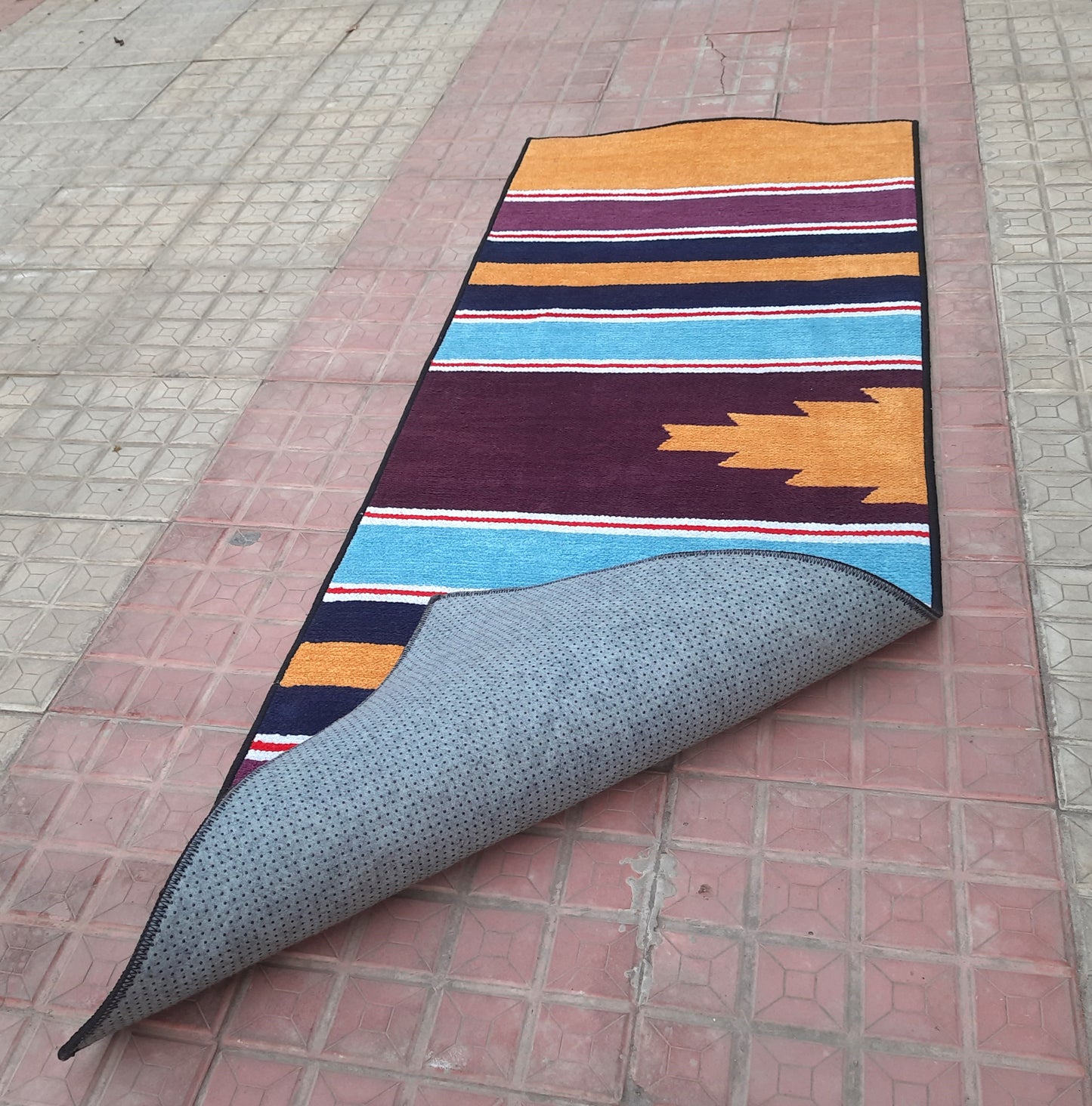 Avioni Luxury Soft Premium 100% Chenille Multi Color Yoga Mat 60cm x 200cm (~2×6Feet)