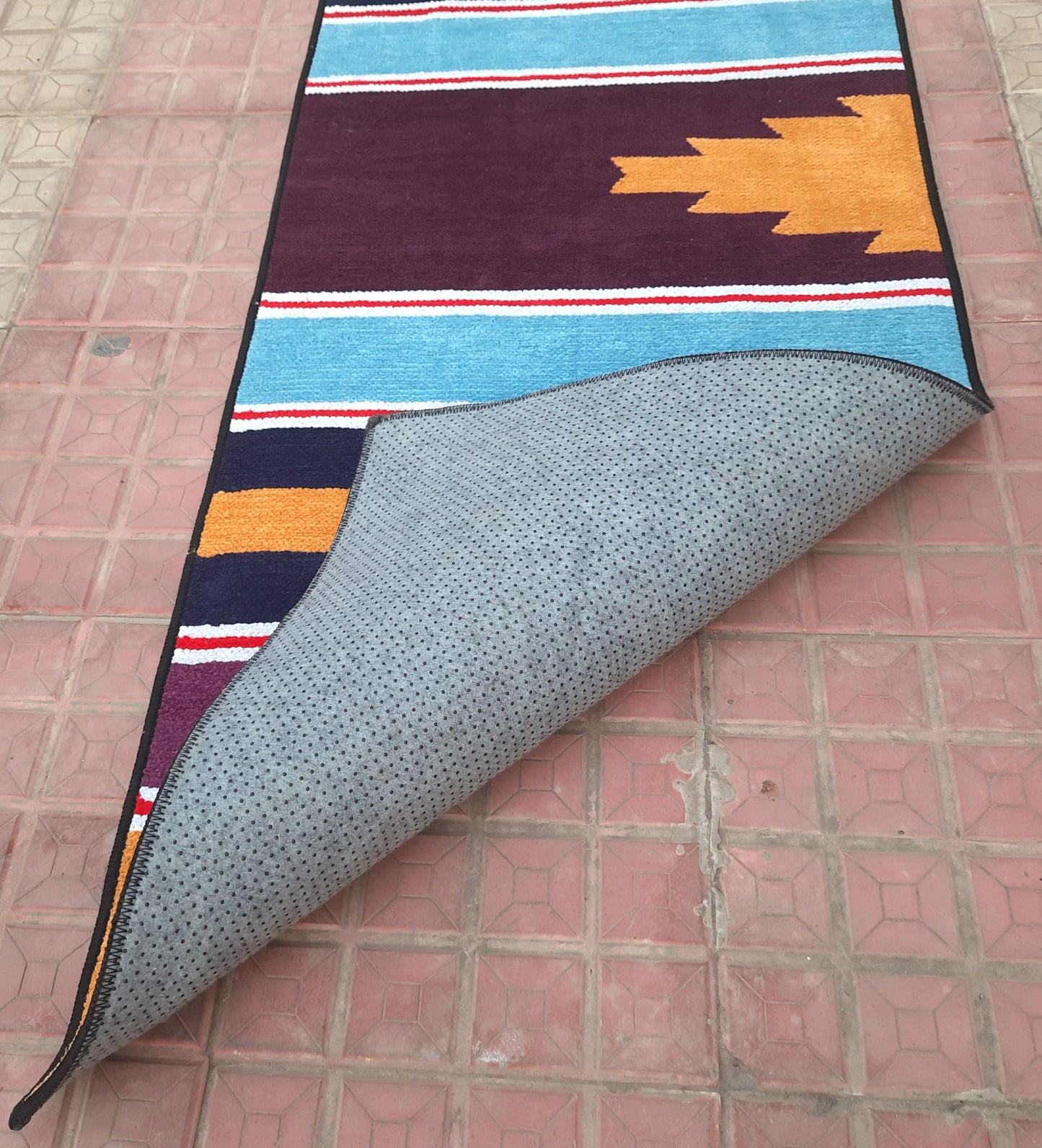 Avioni Luxury Soft Premium 100% Chenille Multi Color Yoga Mat 60cm x 200cm (~2×6Feet)