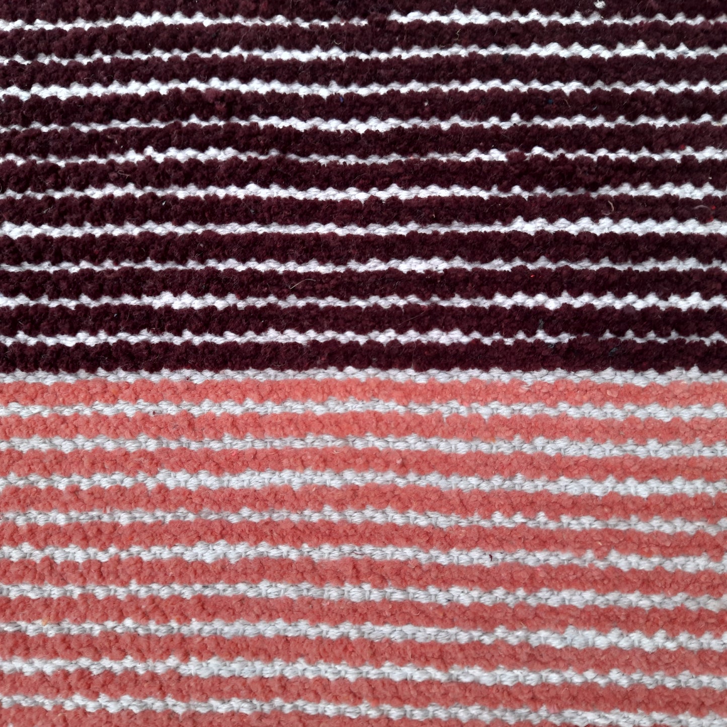 Avioni Luxury Soft Premium Chenille Stripe -Purple & Pink- Yoga Mat 60cm x 180cm (~2×5.5 Feet)